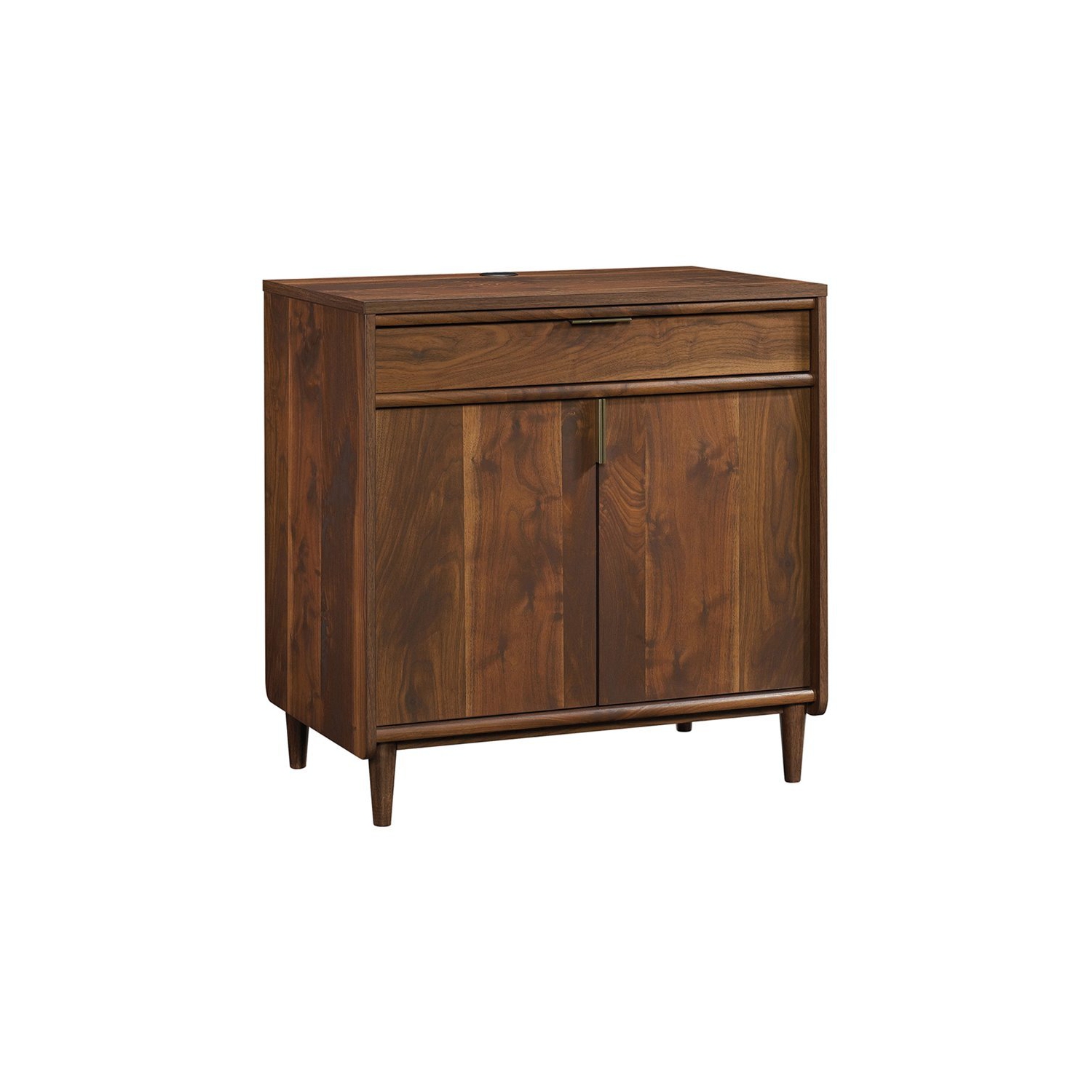 Pemberly Row Mid-Century Storage Cabinet in Grand Walnut