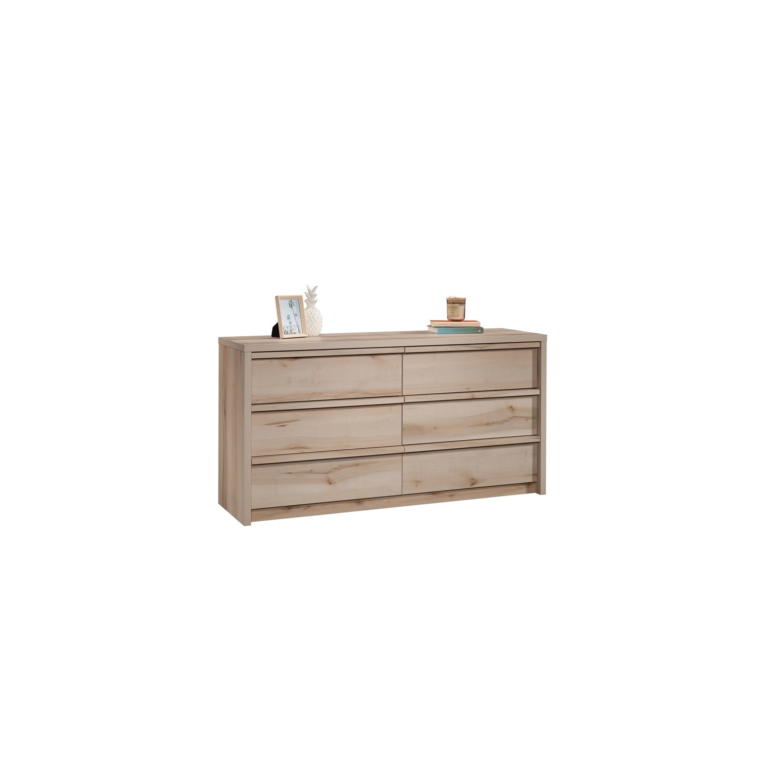 Pemberly Row Engineered Wood Bedroom Dresser in Pacific Maple