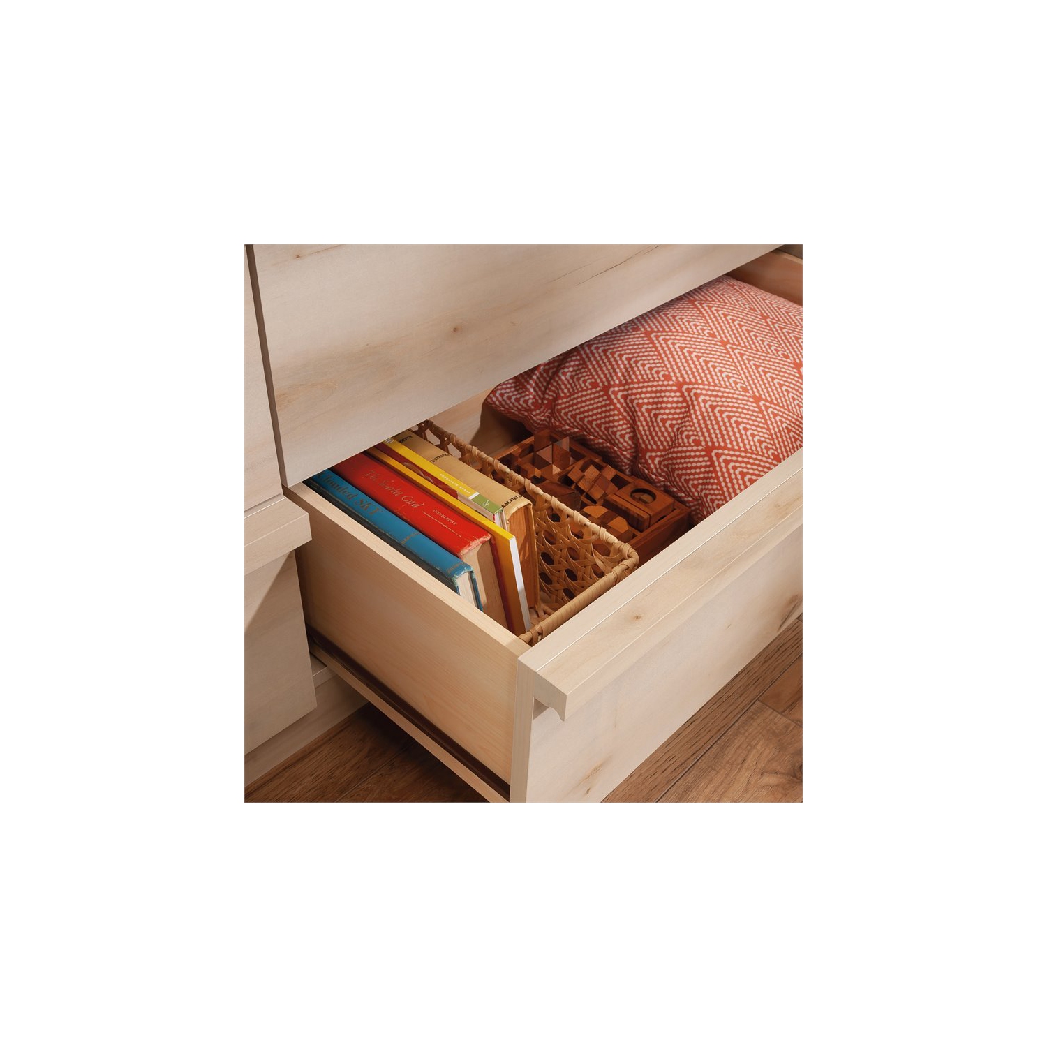 Pemberly Row Engineered Wood Bedroom Dresser in Pacific Maple