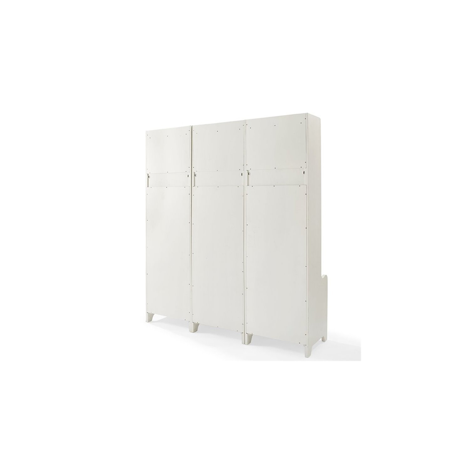 Portemanteau en bois d’ingénierie de Bowery Hill, blanc vieilli