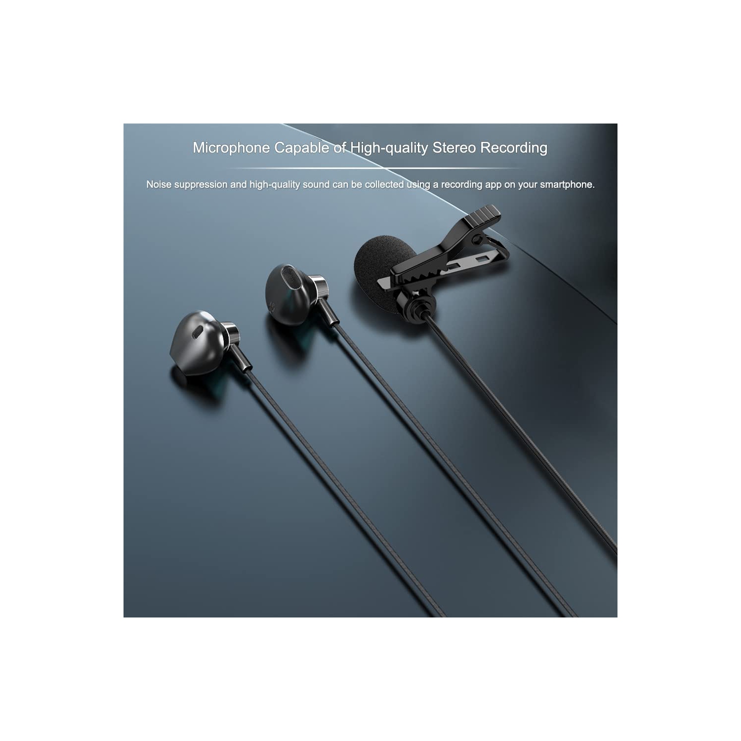 AC300 USB Microphone Earphones Compatible with Laptop, PC and Mac, Cameras, Recording Mic for YouTube,Interview,Video Omnidirectional Condenser