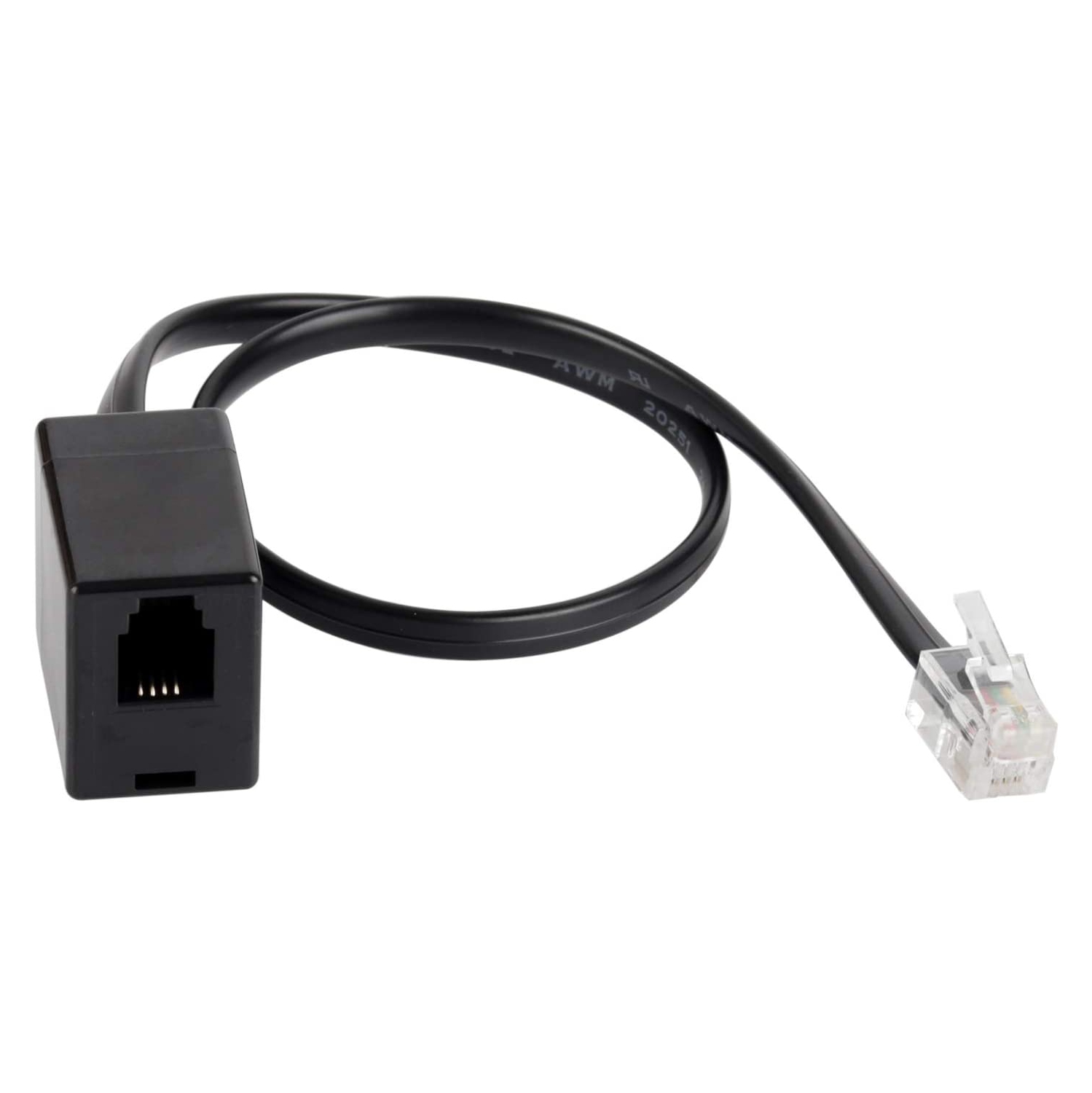 Rallonge d’adaptateur de casque d’écoute RJ9, câble femelle à mâle 4P4C, pas RJ11/RJ12, pour les téléphones de bureau de Plantronics, de Jabra et de