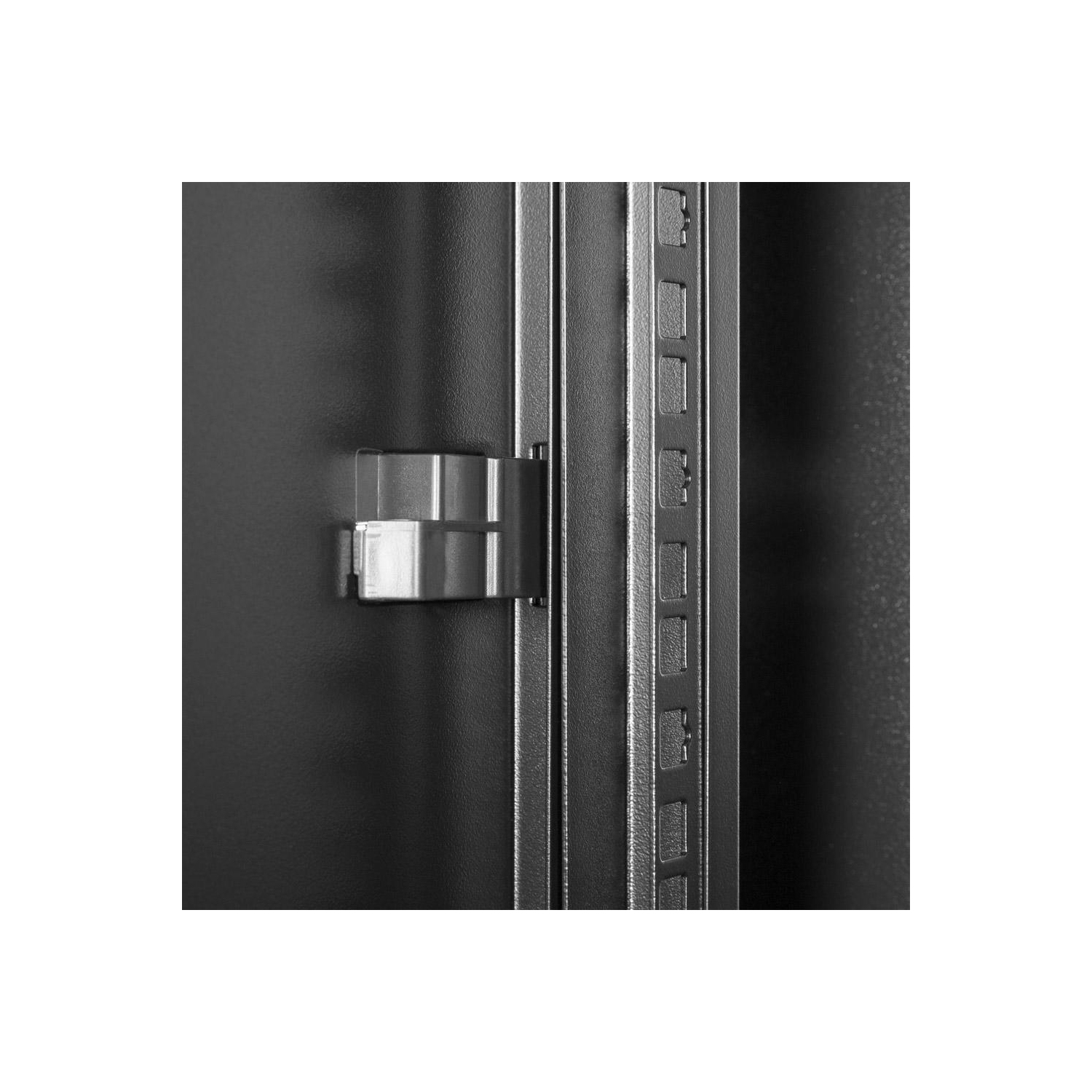 12U Network Server Rack, Server Cabinet Wall Mount Glass Door, 2 AC Powered Ventilation Fans with Hardware Including