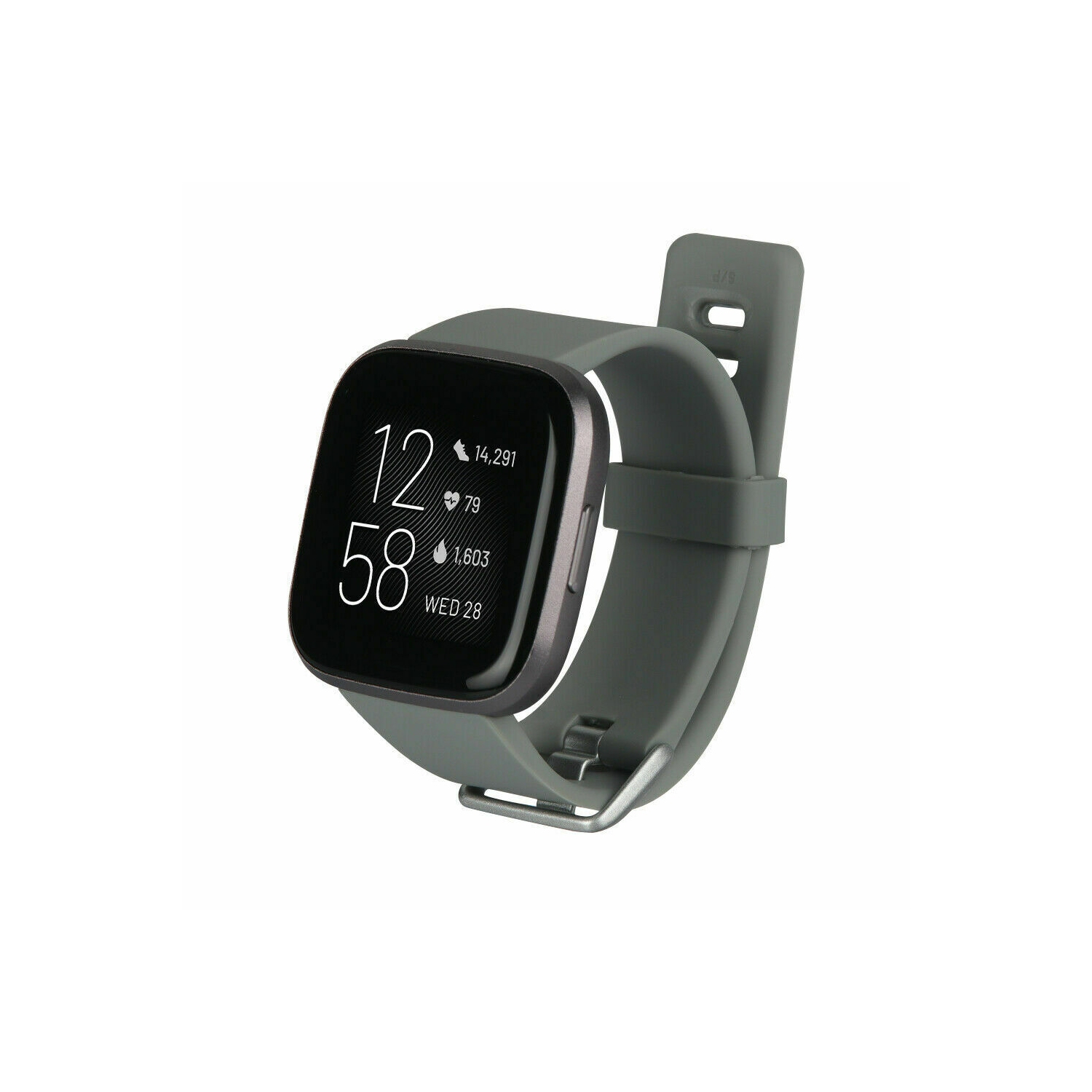 Fitbit Versa 2 Bluetooth Smartwatch Activity Tracker Health & Fitness Sleep & Swim Tracking - Gray (Refurbished)