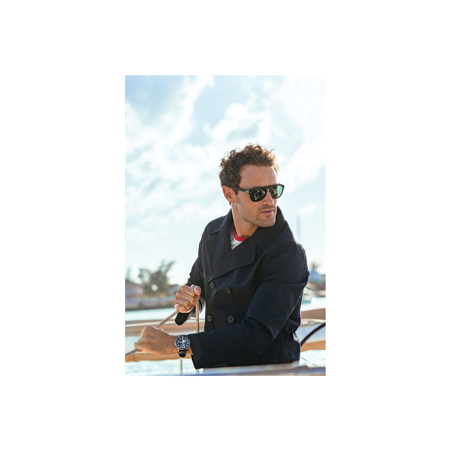 Bulova Mens Marine Star Automatic Watch 45mm Silver-Tone Stainless Steel Case Blue Leather and Silicone Strap with Blue Dial