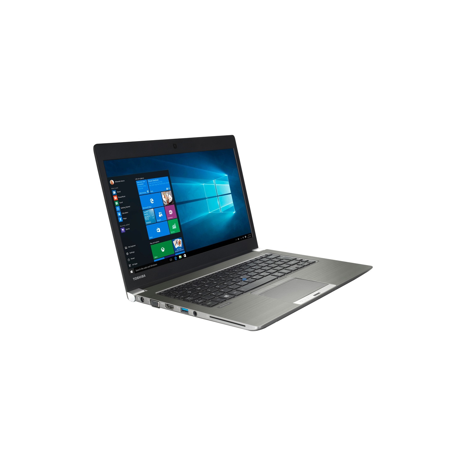 Refurbished Good - Toshiba Portege Z30-C Ultrabook 13.3", Intel Core i7 6600U, 16 GB Memory, SUPER FAST 256 GB M.2 SSD, Webcam, HDMI, Win 10 Pro -