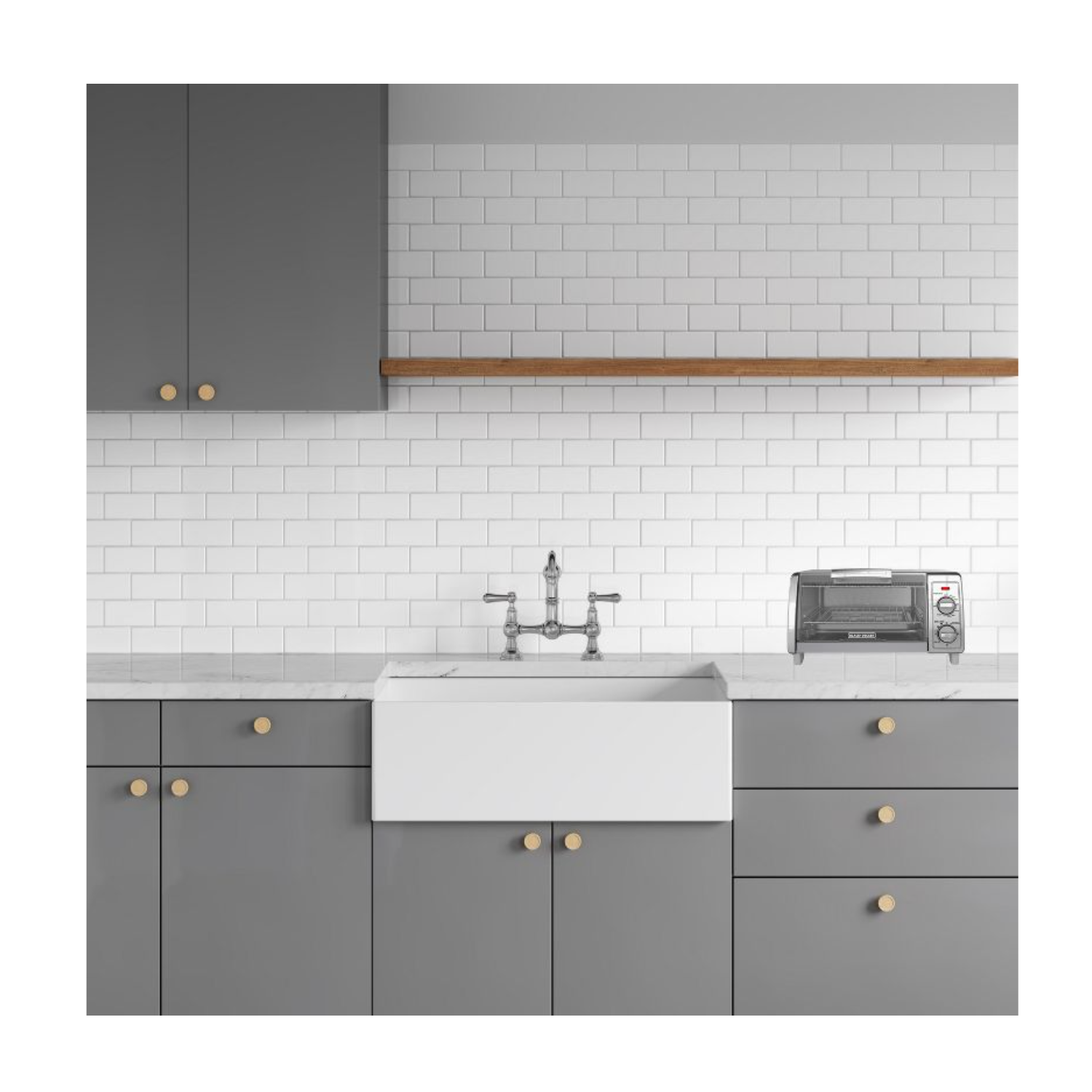 BLACK+DECKER 4 Slice Toaster Oven - Silver - TO1700S