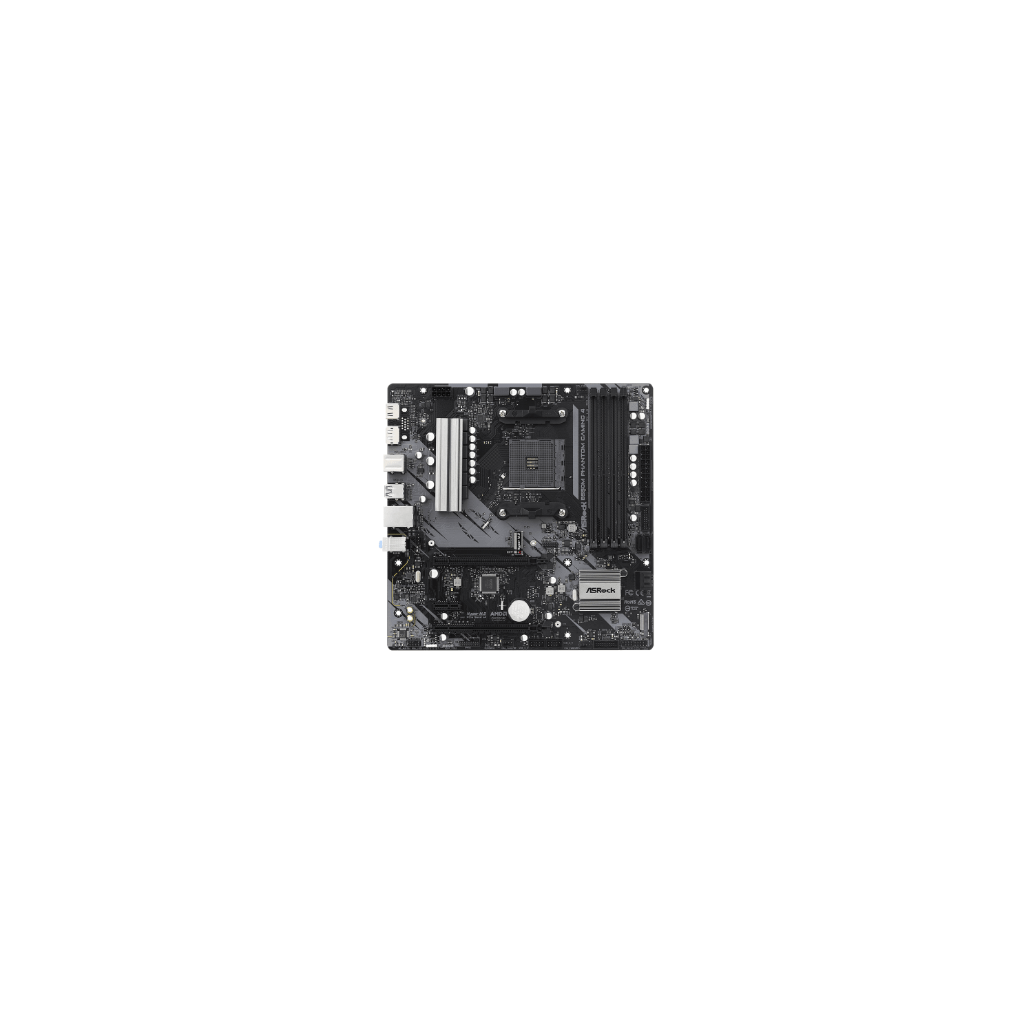 ASRock AMD Ryzen 3000 Socket AM4 SATA 6Gb/s HDMI Black Motherboard (90-MXBE90-A0UAYZ)