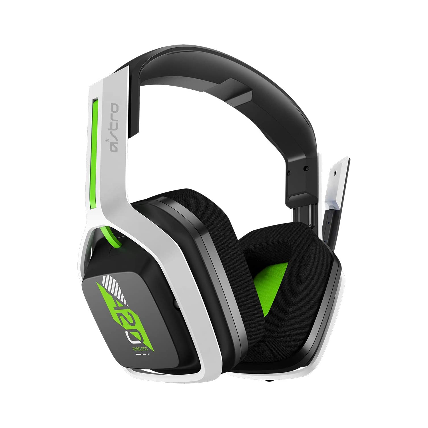 Refurbished Good ASTRO Gaming A20 Wireless Headset Gen 2 for Xbox Series X|S, Xbox One, PC & Mac - White/Green-1882