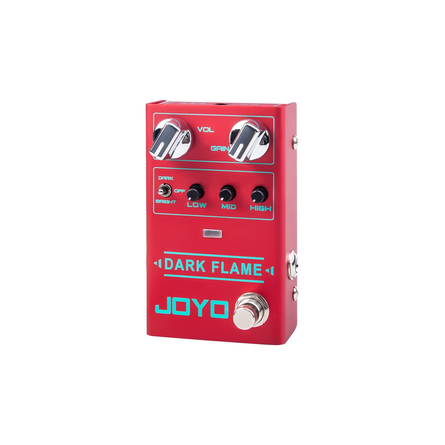 Pédale D'effet De Guitare À Distorsion À Gain Élevé En Métal Moderne De Flamme Sombre