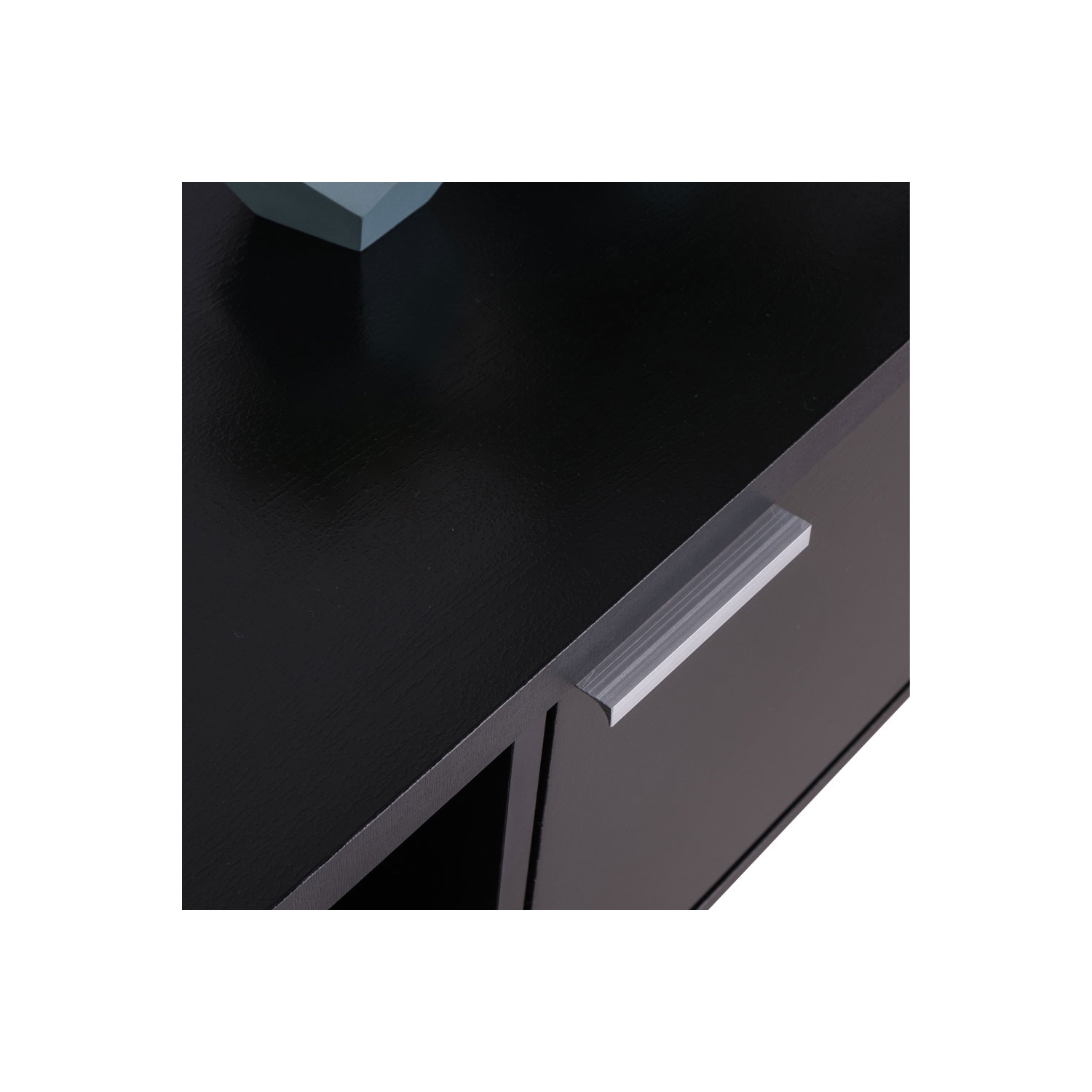 Meuble pour téléviseur MADESA avec espace de rangement et gestion des câbles, pour téléviseurs de 65 po et moins, bois, 16 po H x 15 po P x 57 po L -