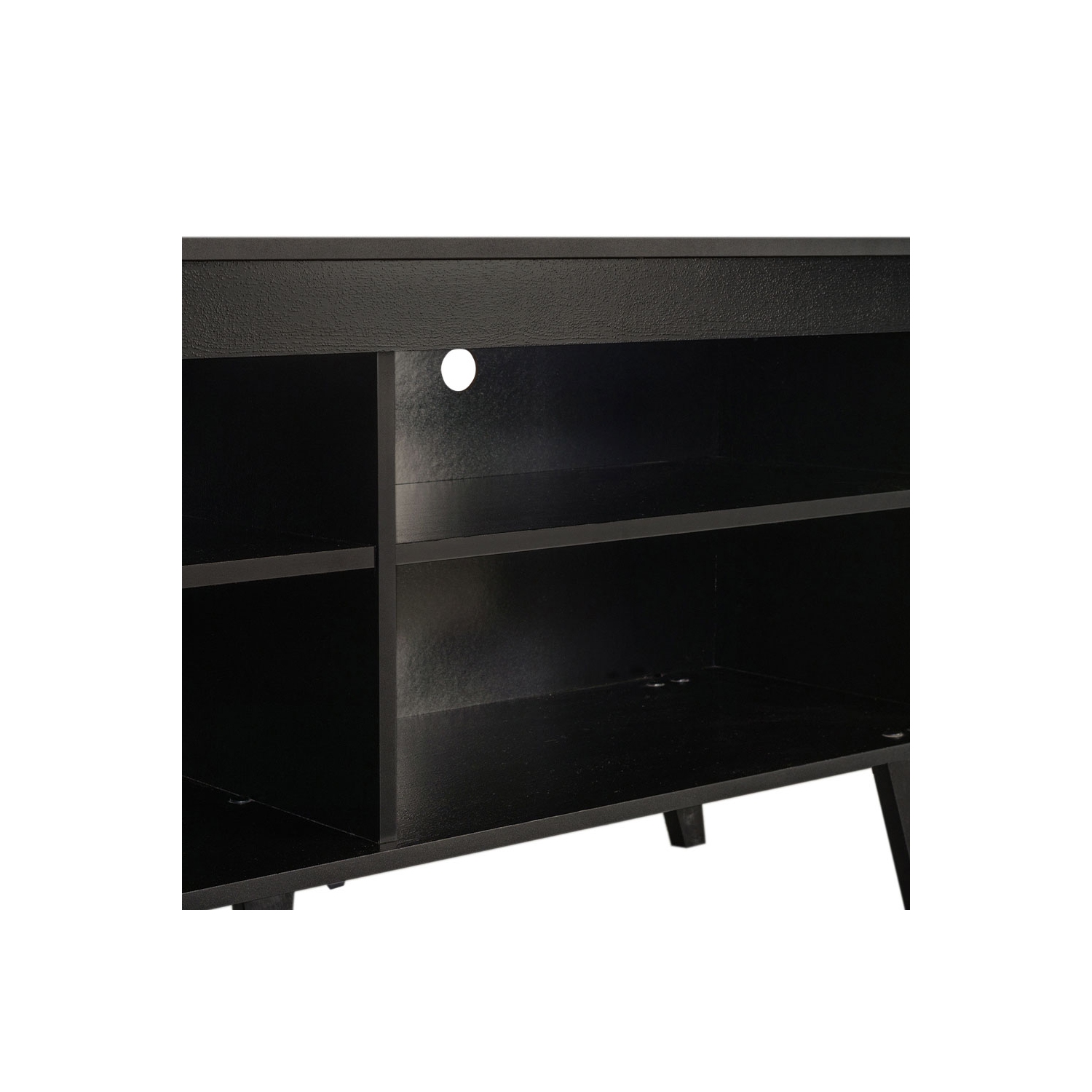 Meuble pour téléviseur de MADESA avec 4 tablettes et système d’organisation des câbles, pour téléviseurs de 55 po et moins, bois, 23 haut. X 15 prof.