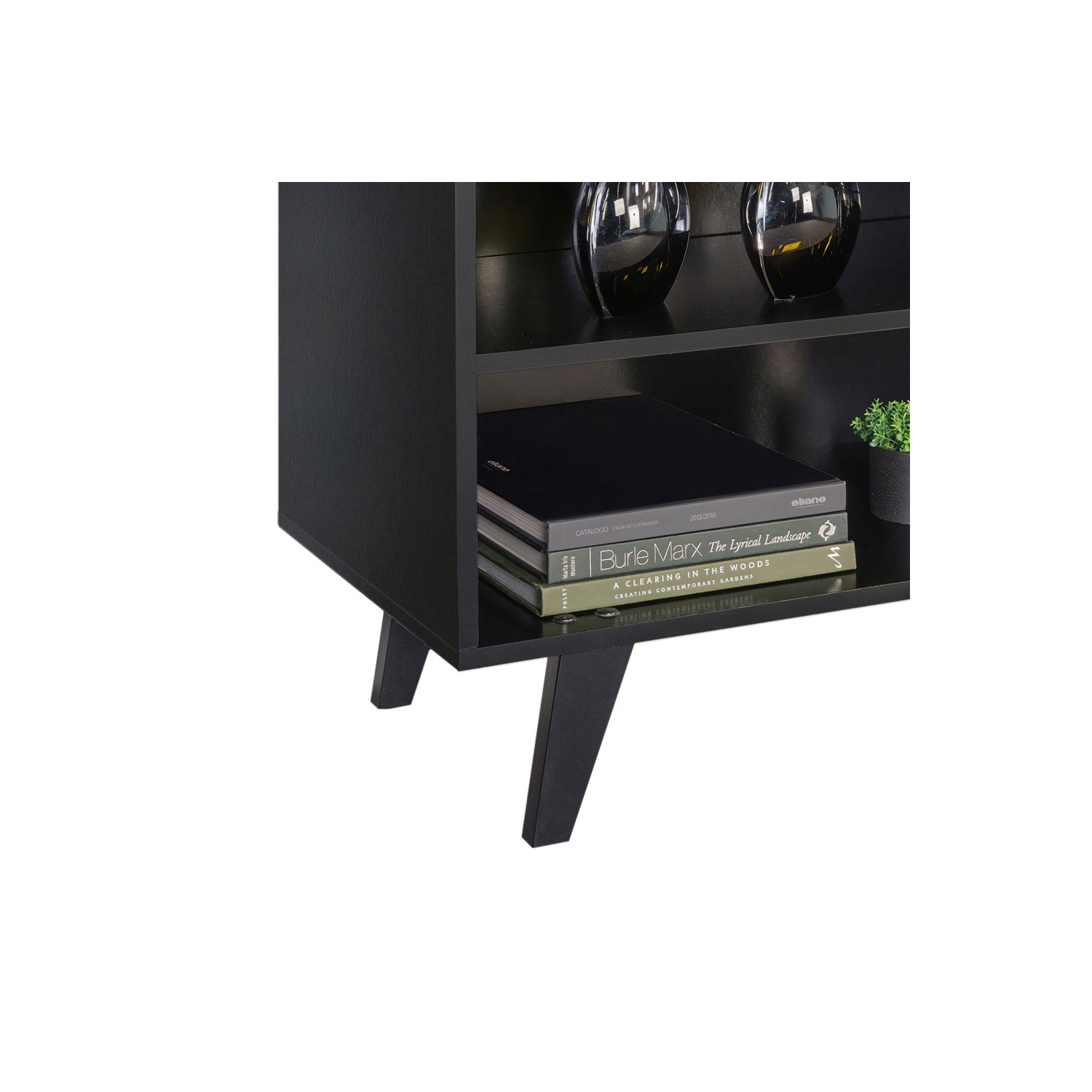 Meuble pour téléviseur de MADESA avec 4 tablettes et système d’organisation des câbles, pour téléviseurs de 55 po et moins, bois, 23 haut. X 15 prof.