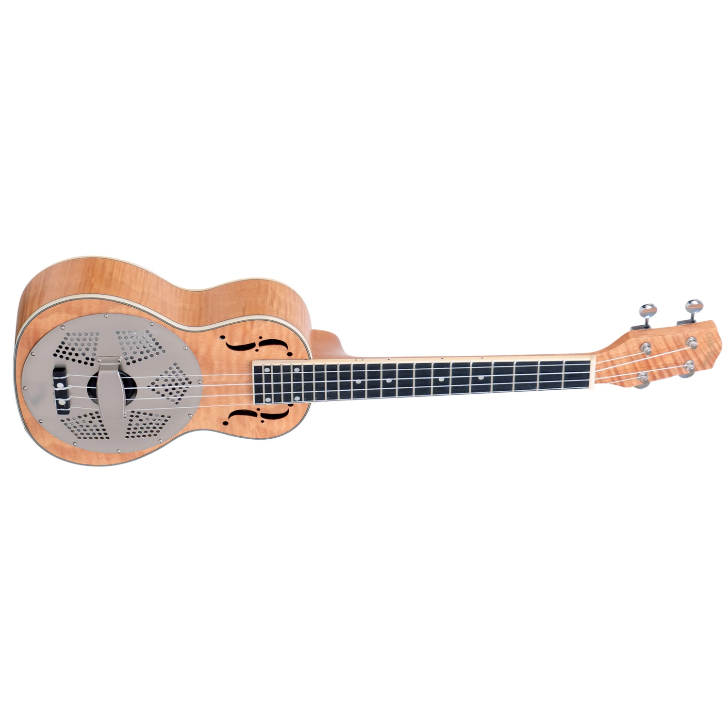 Gold Tone Ukulélé à résonateur en érable madré ResoMaple à l'échelle concert avec sac de transport