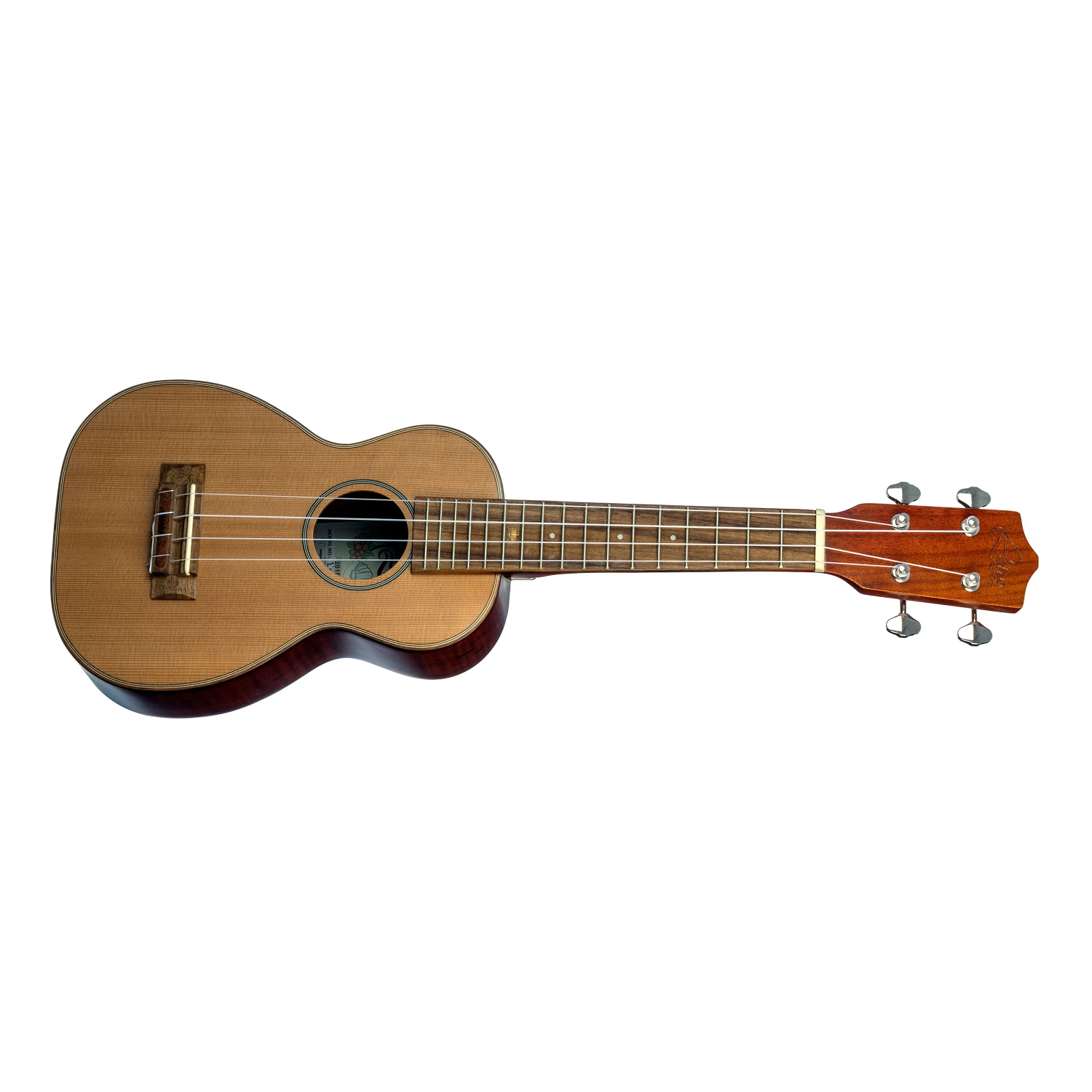 Leho Soprano Ukulele - Solid Cedar Top w/ Flame Maple Back & Sides