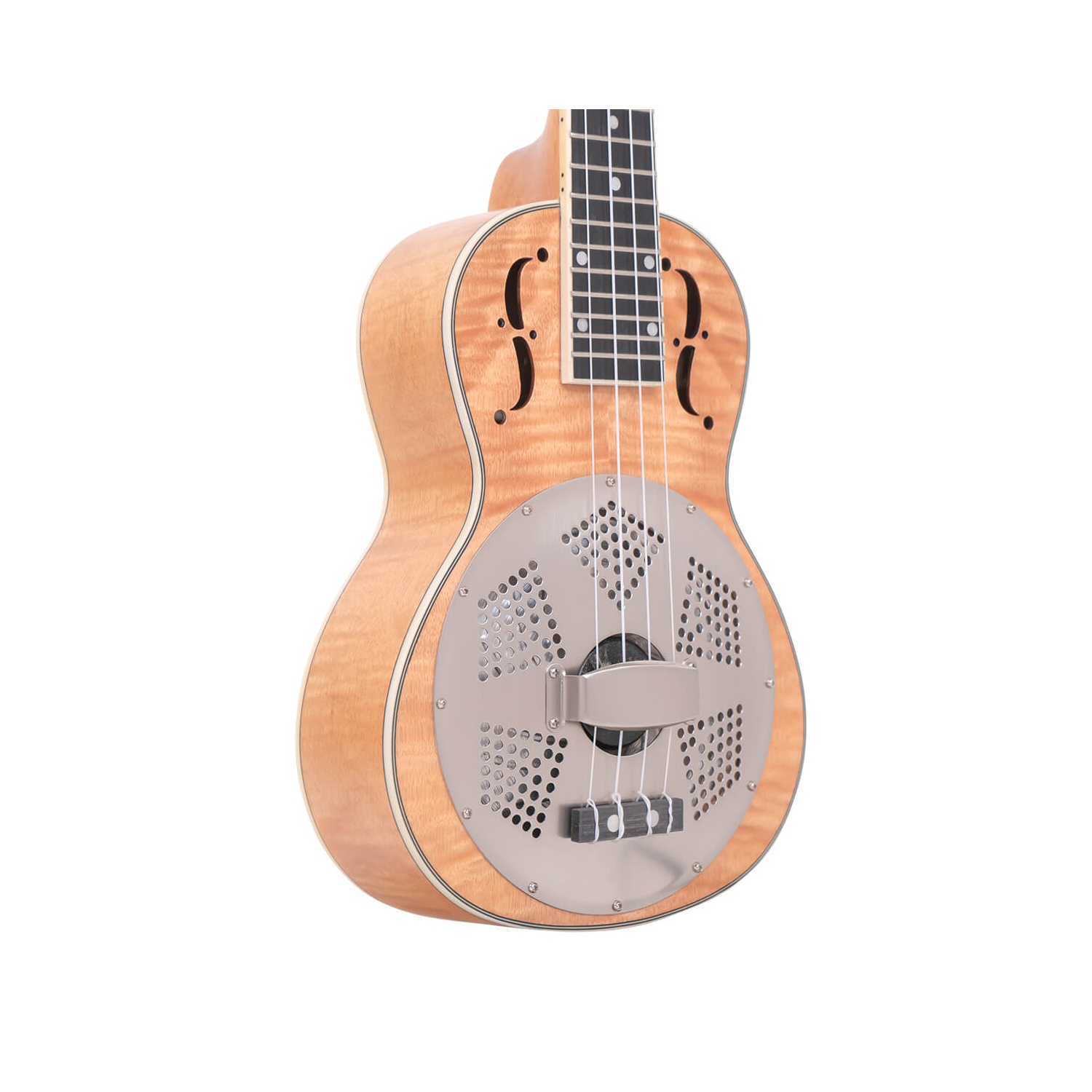 Gold Tone Ukulélé ténor à résonateur en érable ondé ResoMaple avec sac de transport