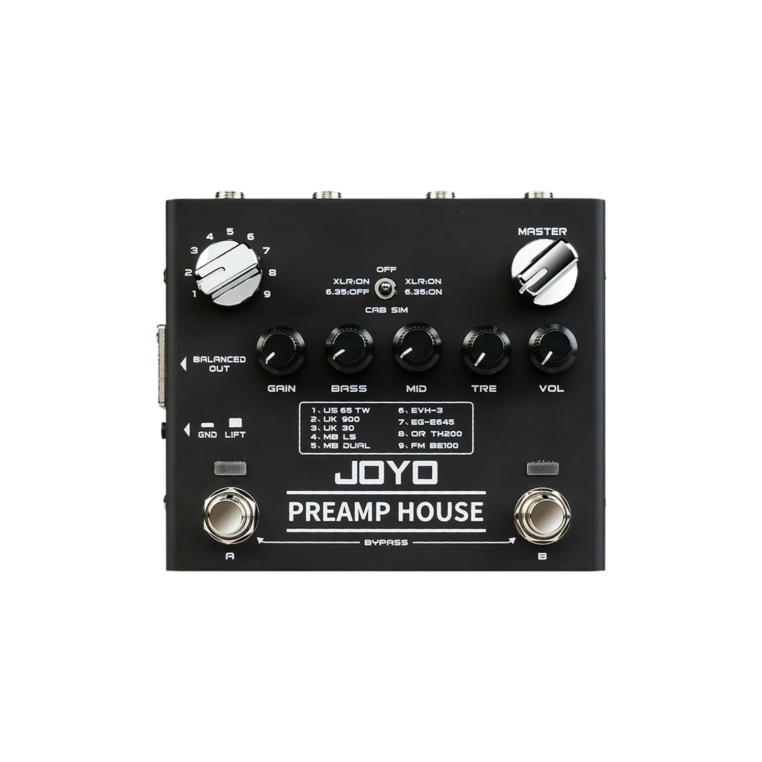 Joyo Technologies Preamp House 18 Guitar Amp Simulators In 1
