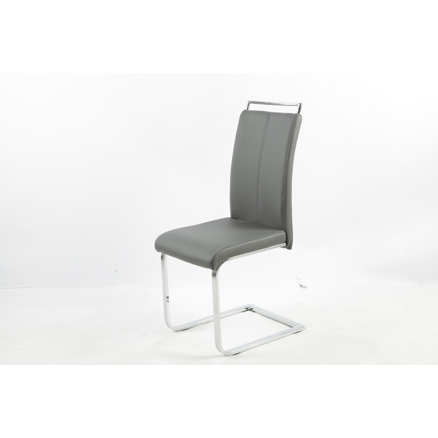 Aerys Max Dining chairs in Grey PU(Set of 4)