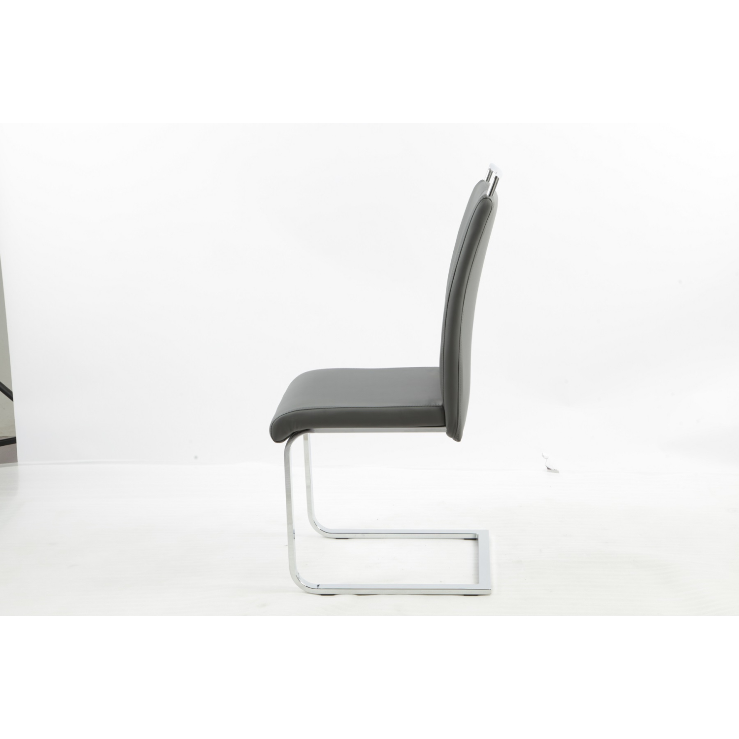 Aerys Max Dining chairs in Grey PU(Set of 4)