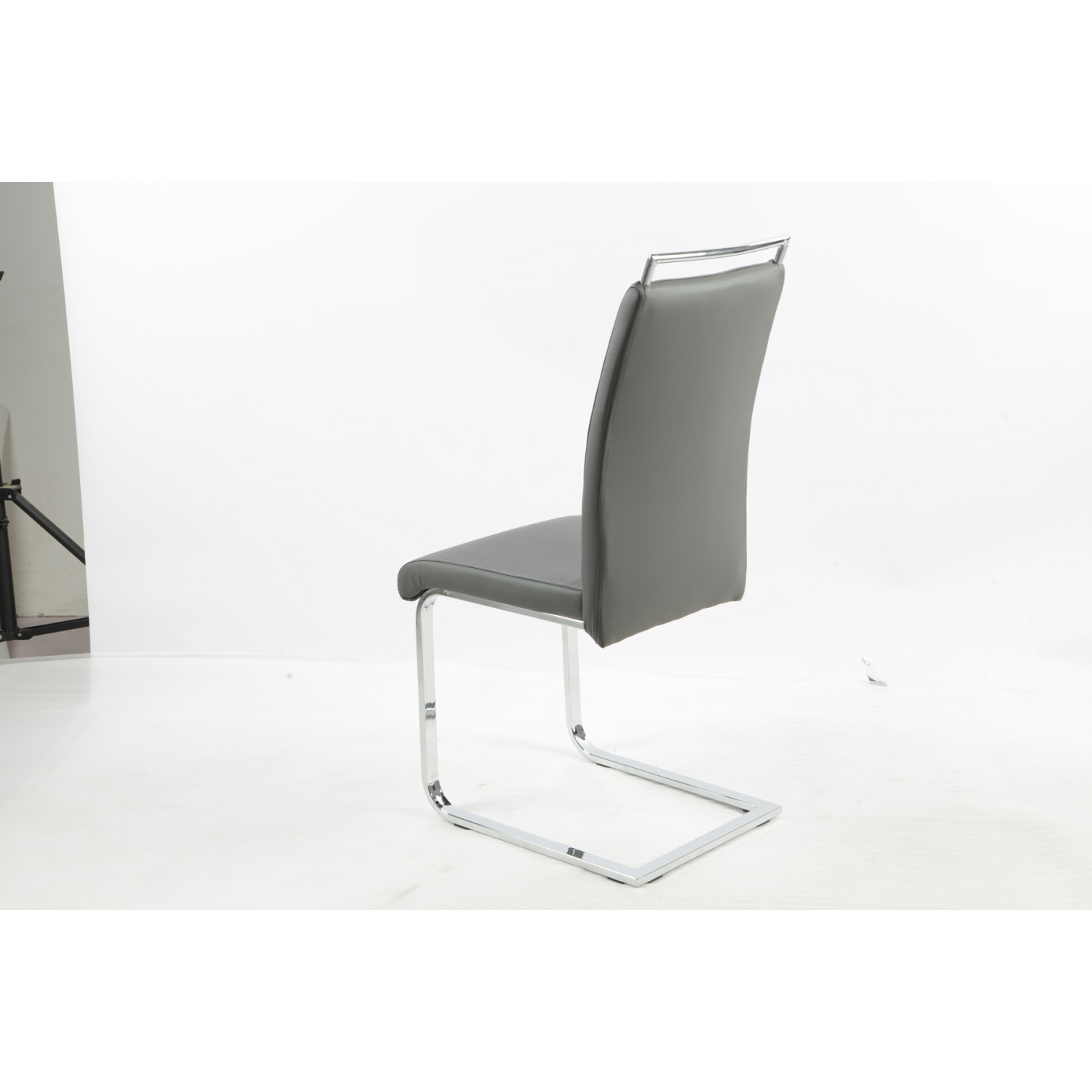 Aerys Max Dining chairs in Grey PU(Set of 4)