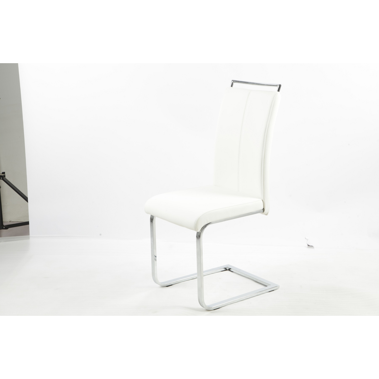 Aerys Max Dining chairs in White PU(Set of 4)