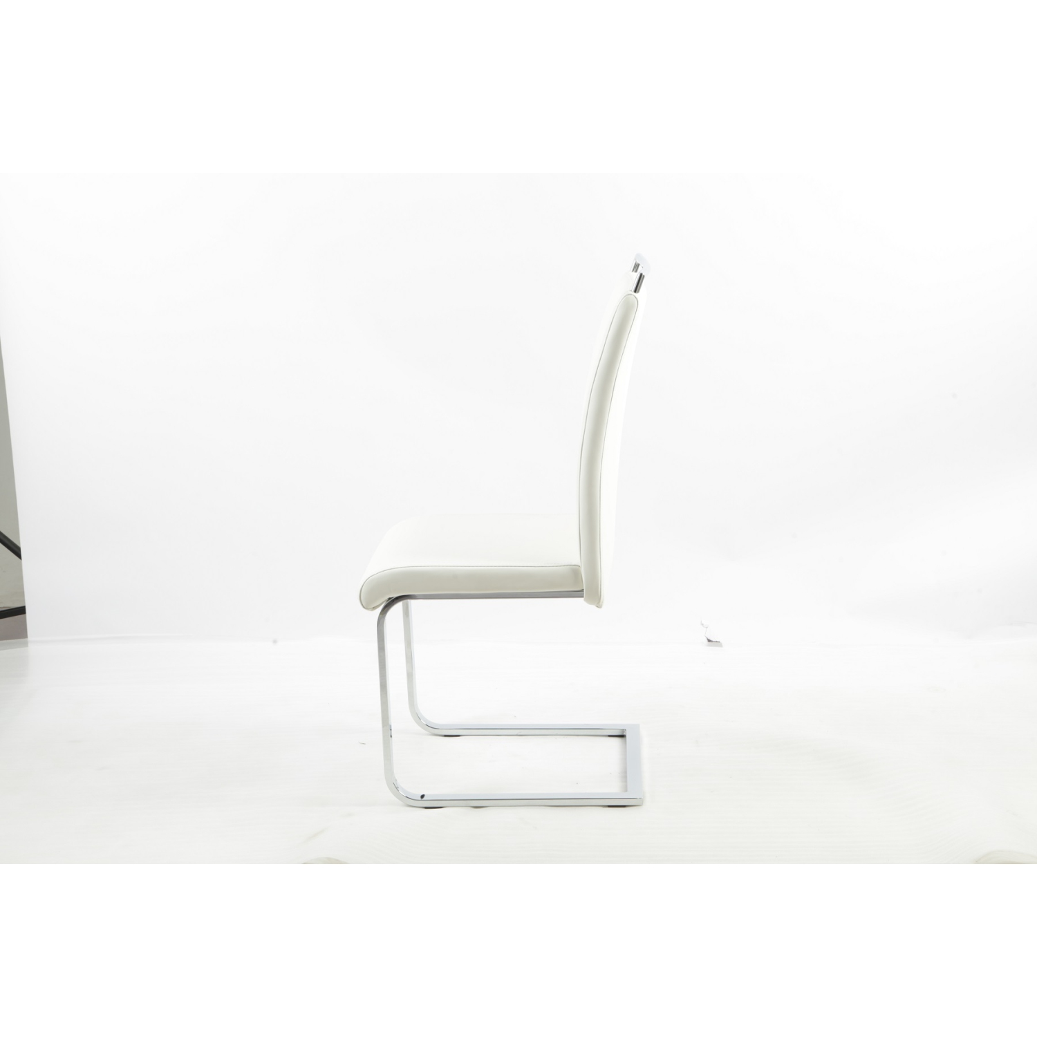 Aerys Max Dining chairs in White PU(Set of 4)