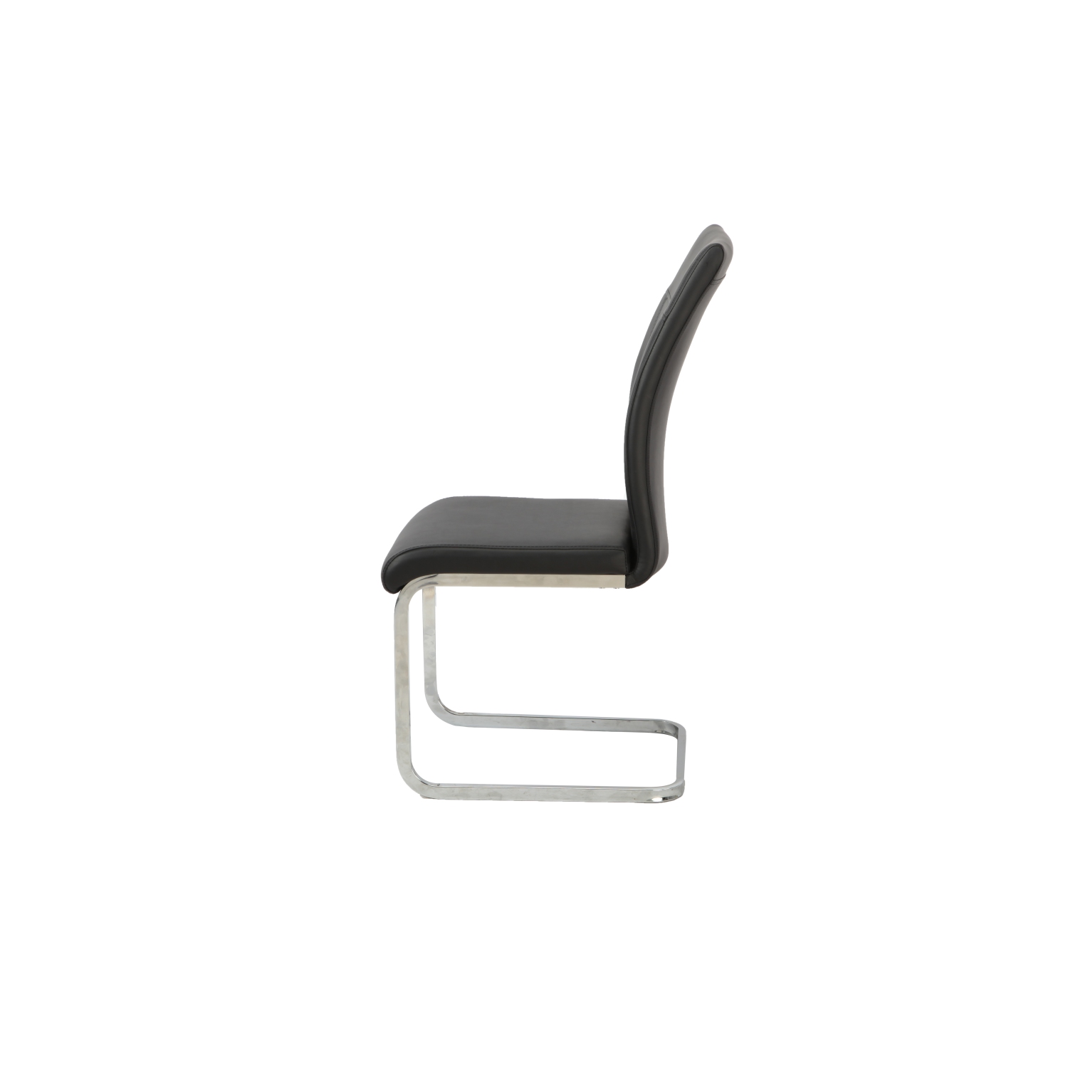 Aerys Robin Dining chairs in Black PU(Set of 4)