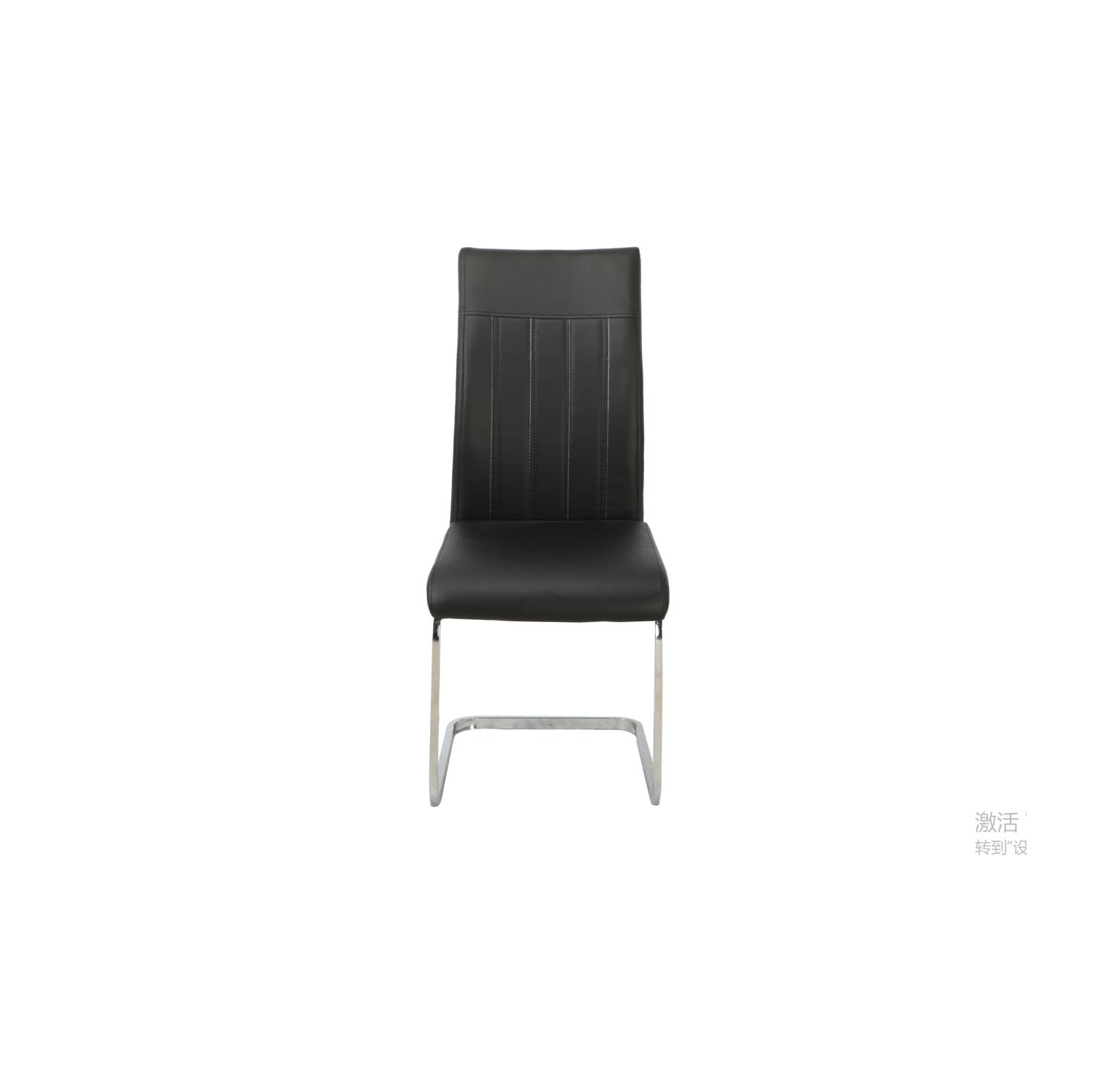 Aerys Robin Dining chairs in Black PU(Set of 4)