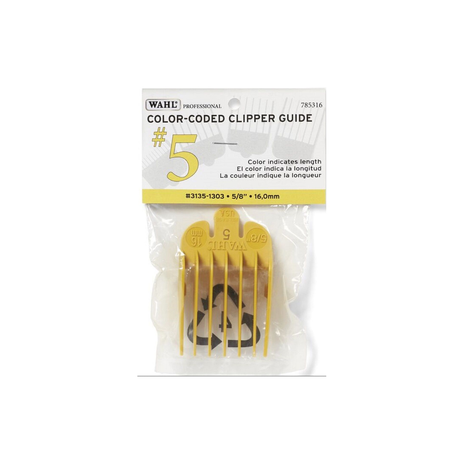 Wahl Color-Coded Clipper Guide #5 - 5/8" #3135-1303