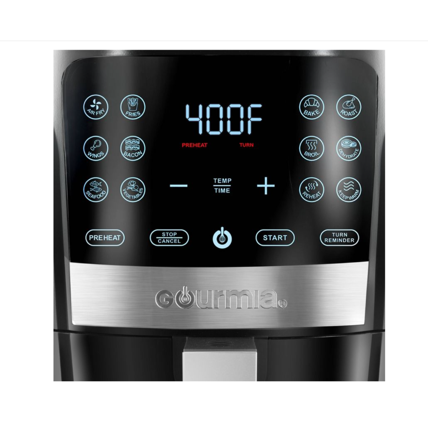 ✓ Gourmia-Digital Air Fryer, 5 QT, 12 Cooking Function