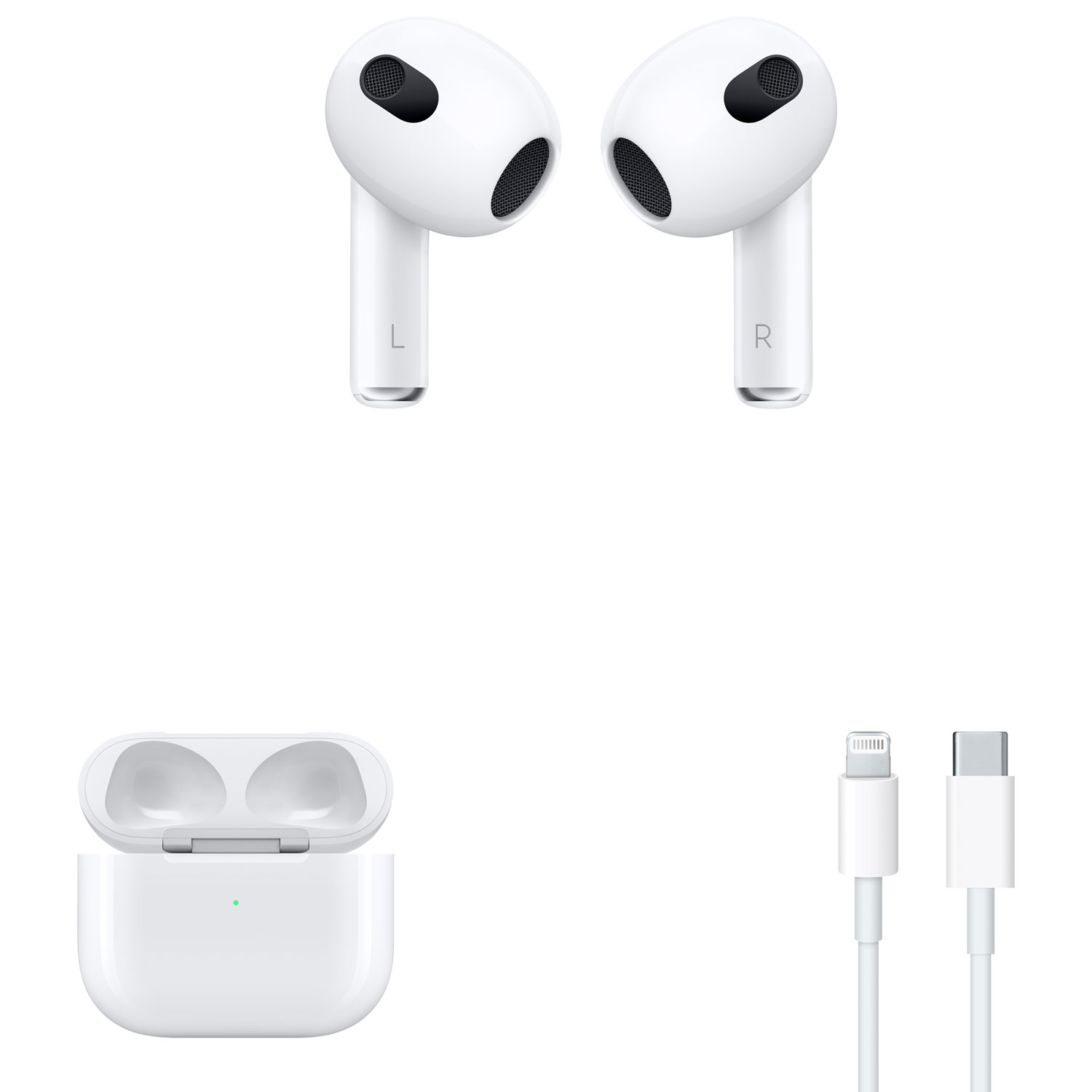 Apple AirPods In-Ear True Wireless Earbuds with Lightning Charging Case - White