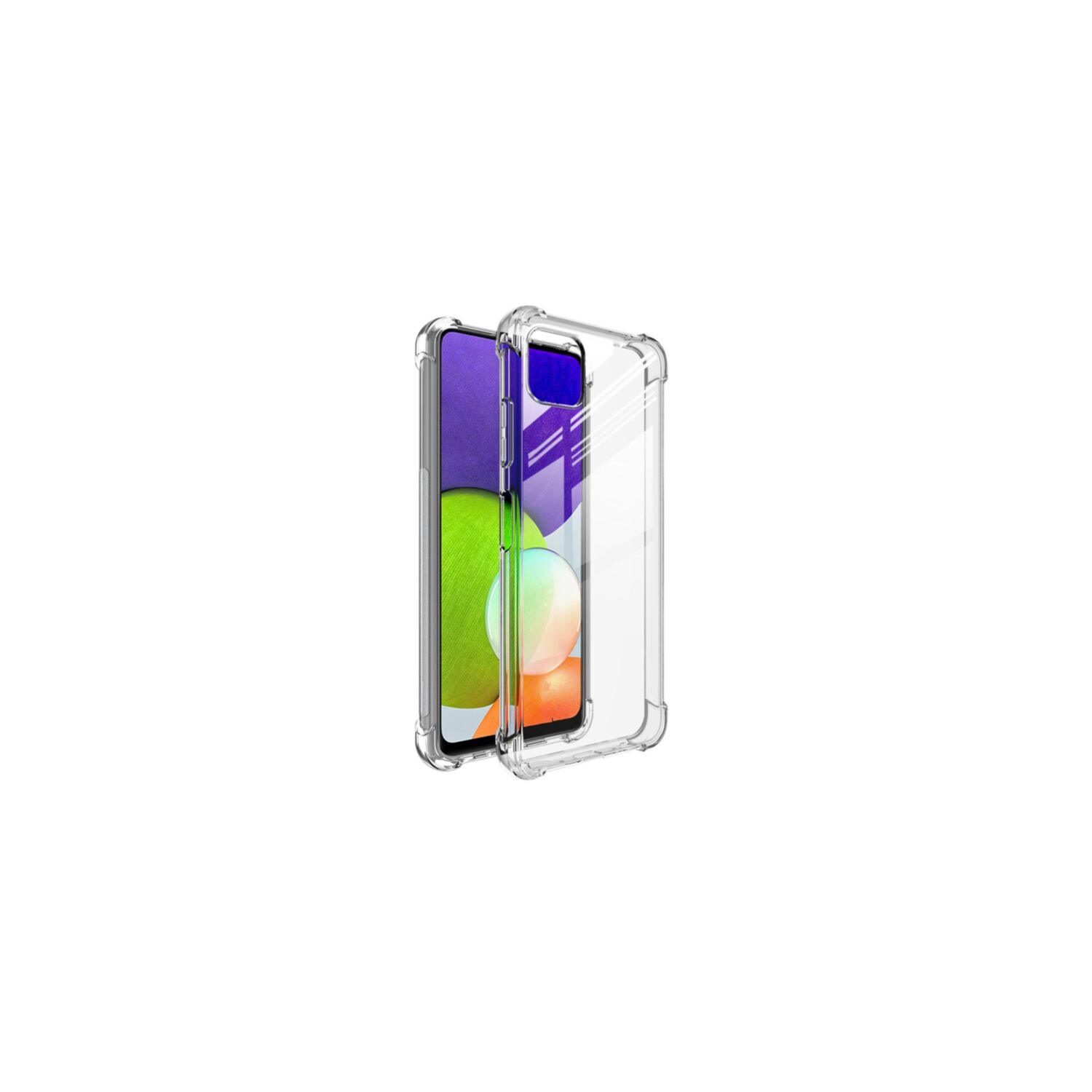 【CSmart】 Thin TPU Silicone Jelly Bumper Soft Case Back Cover for Samsung Galaxy A22 5G 6.6" 2022, Clear