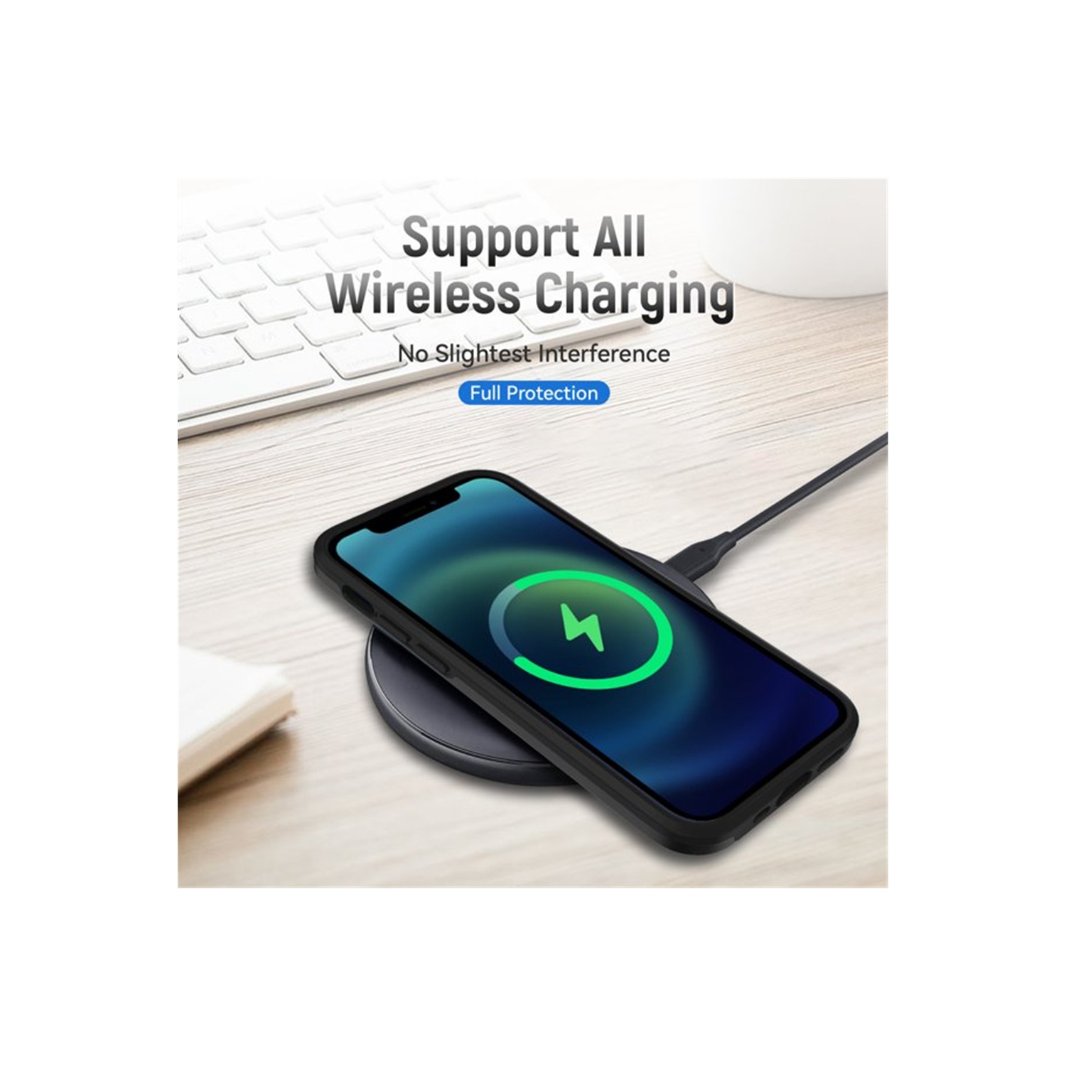 【CSmart】 Dual Layers Heavy Duty Rubber Armor Bumper Hard Case Cover for iPhone 14 Pro, Midnight Green