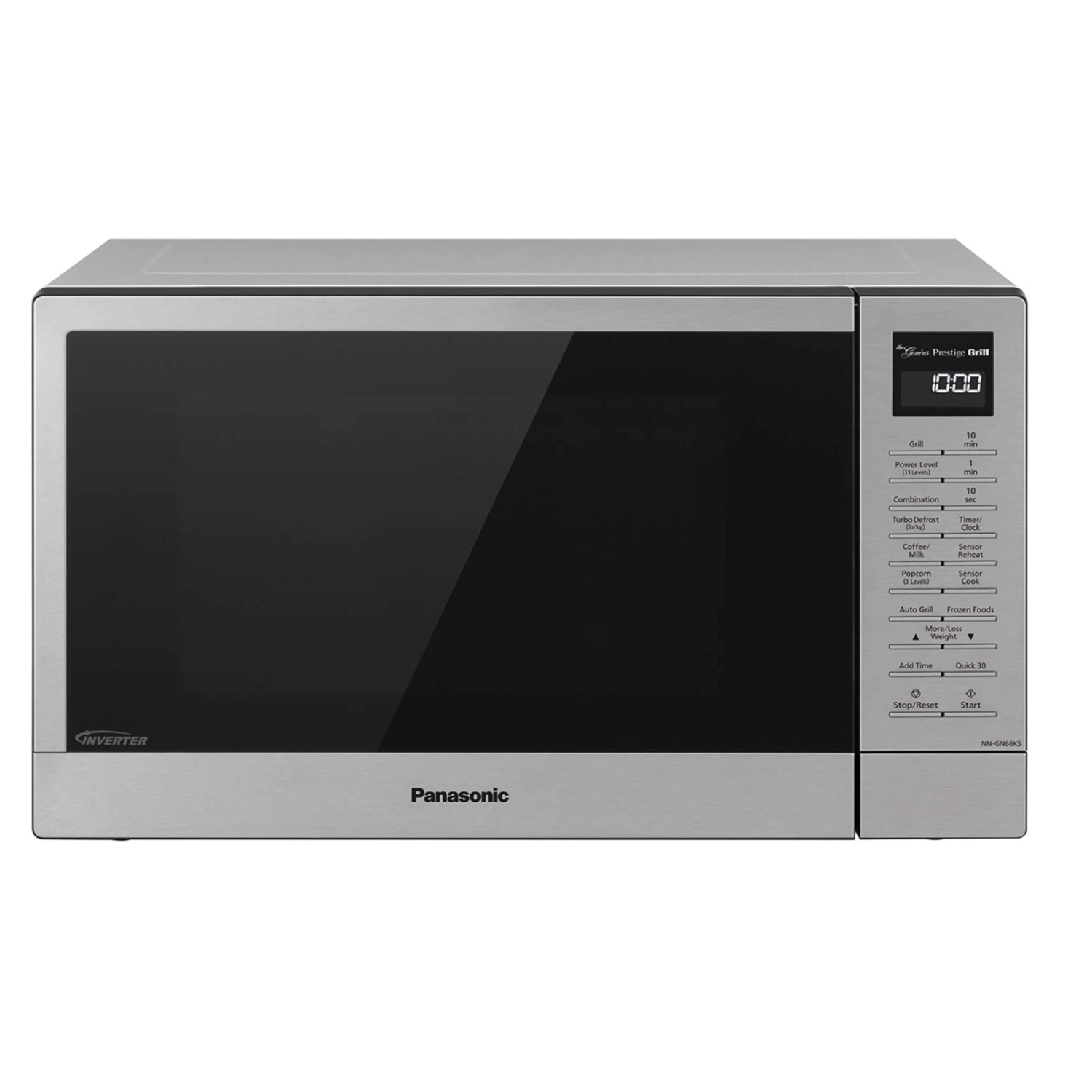 Panasonic Countertop Microwave Oven and Broiler Grill, 1.2 cu. ft. Stainless Steel - NN-GN68KS