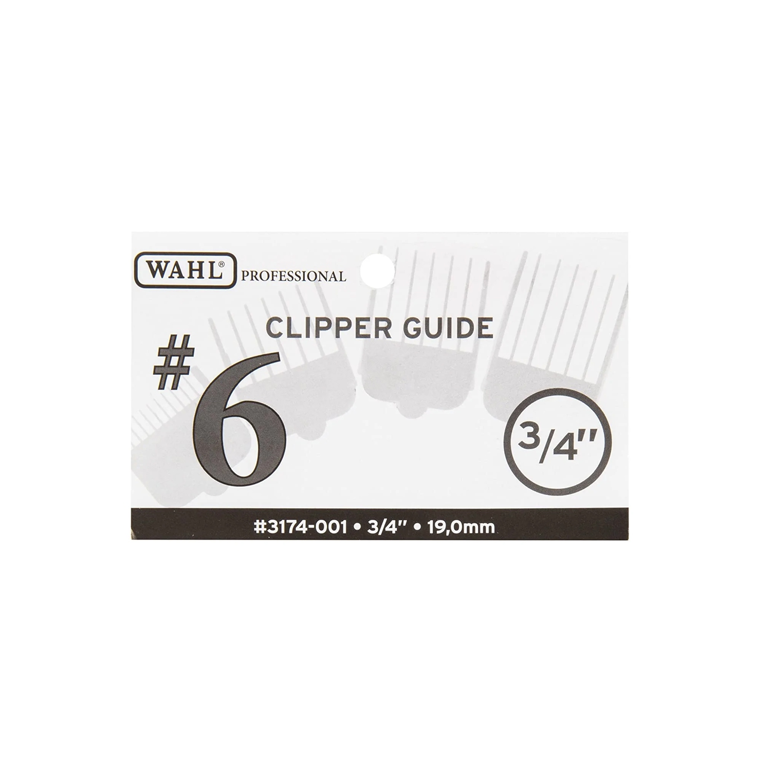 Peigne de fixation Wahl, n° 6 - 3/4 po, modèle n° WA-3174-001