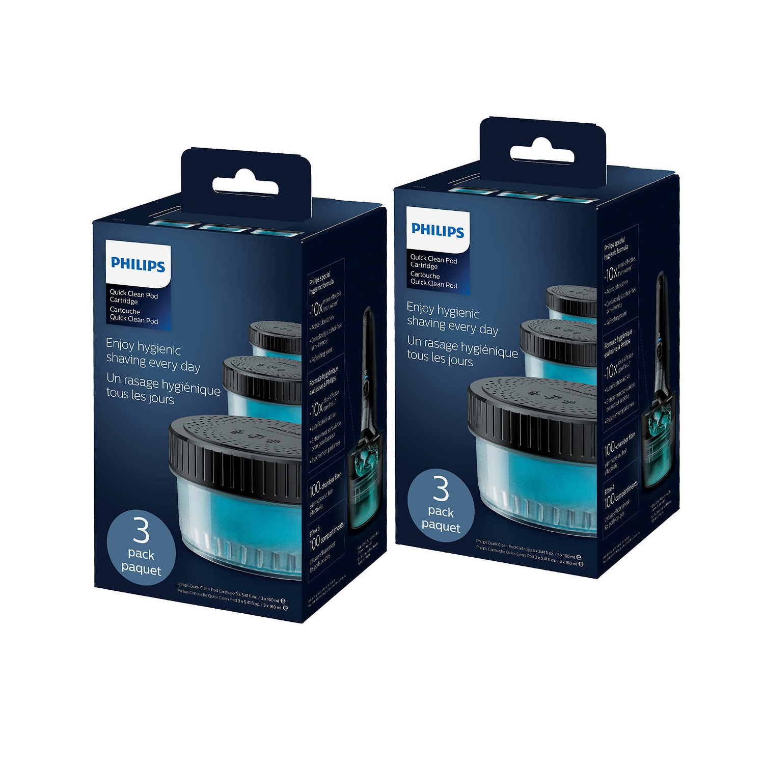 Philips Quick Clean Pod Cartridges, 6-pack