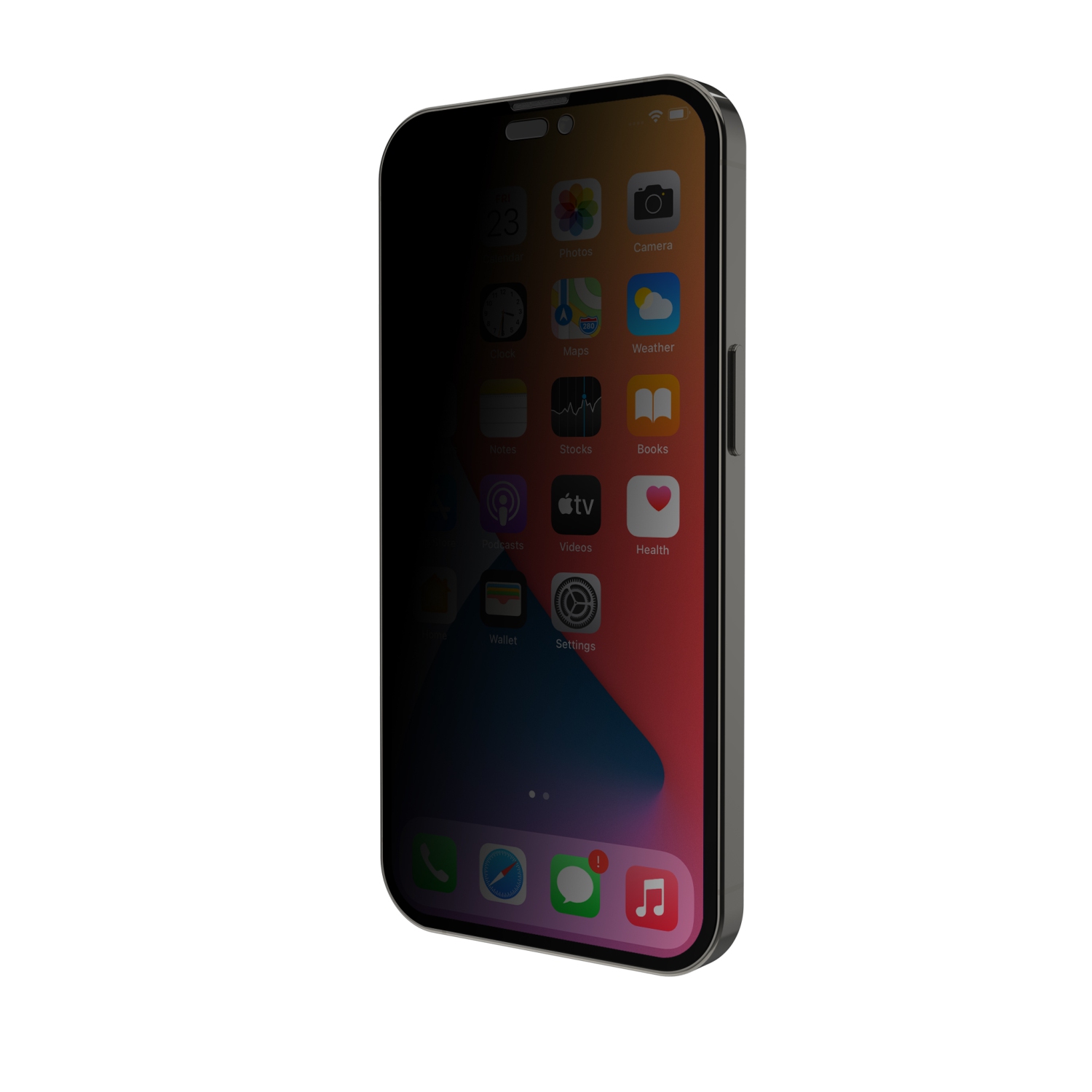 Protecteur d'écran en verre de confidentialité de JCPal pour iPhone 14 Pro