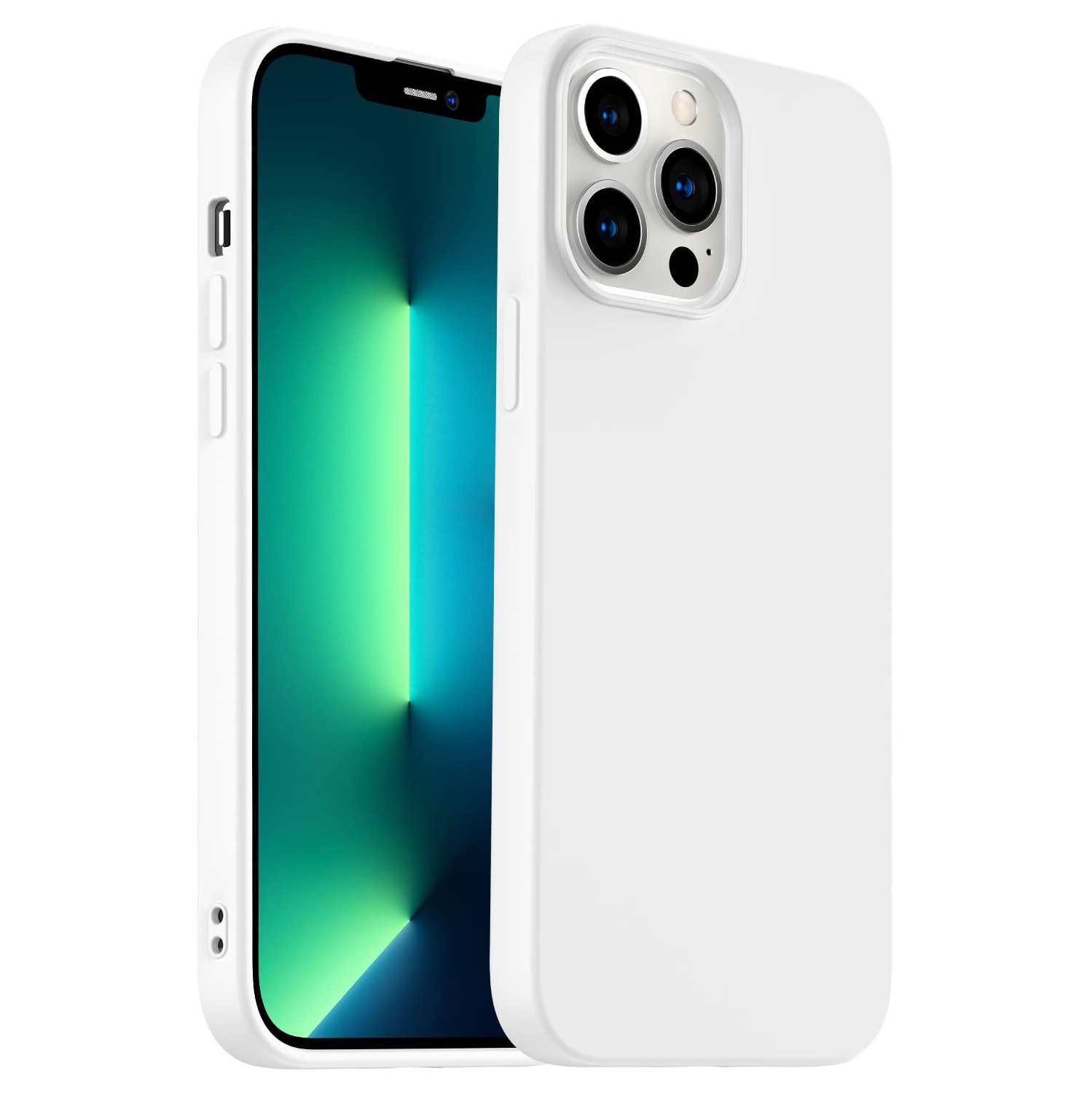 Amytor Designed for iPhone 14 Pro Max Case, Silicone Ultra Slim Shockproof Phone Case with Soft Anti-Scratch Microfiber Lini