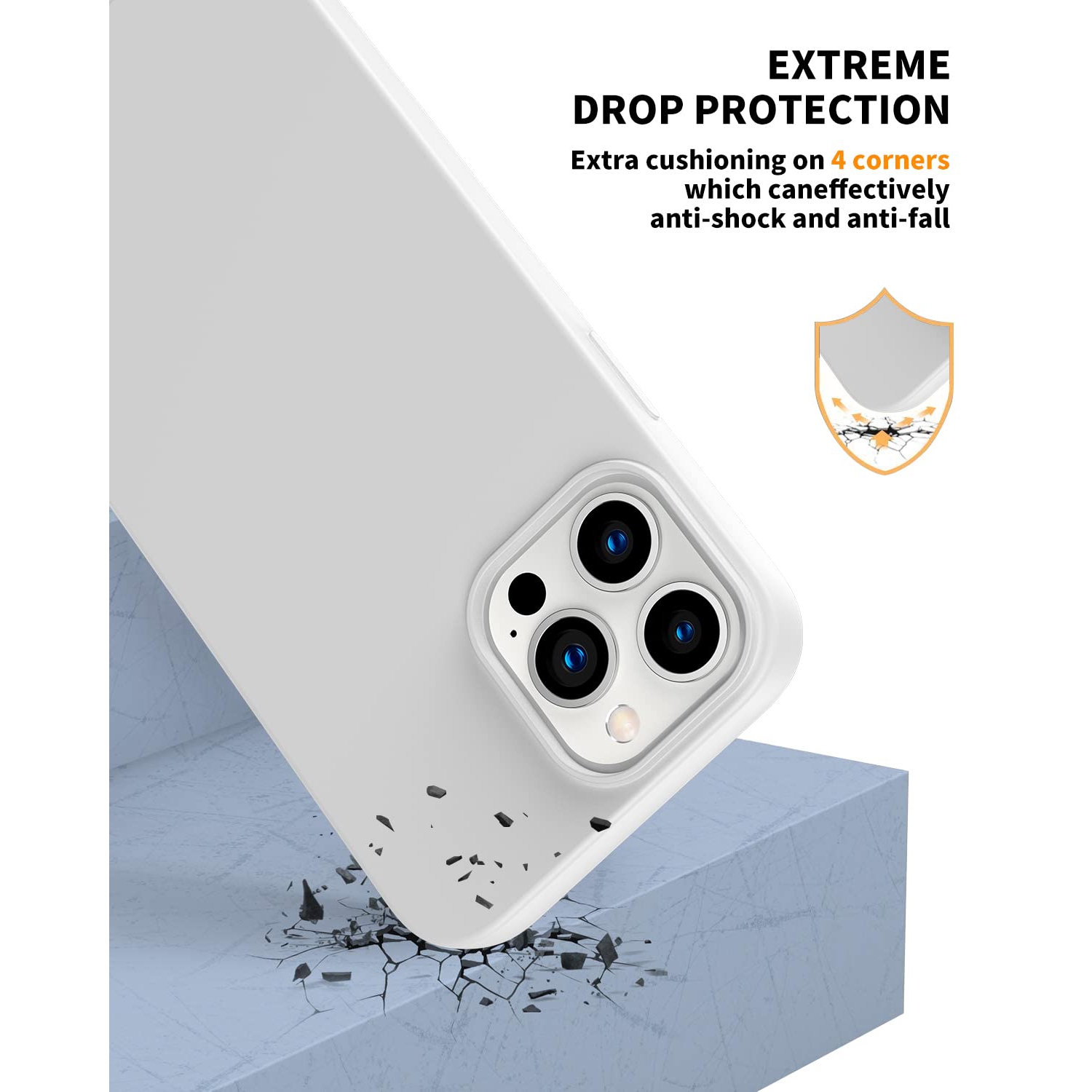 Amytor Designed for iPhone 14 Pro Max Case, Silicone Ultra Slim Shockproof Phone Case with Soft Anti-Scratch Microfiber Lini