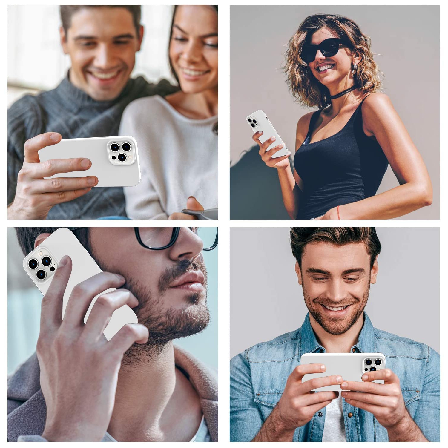 Amytor Designed for iPhone 14 Pro Max Case, Silicone Ultra Slim Shockproof Phone Case with Soft Anti-Scratch Microfiber Lini