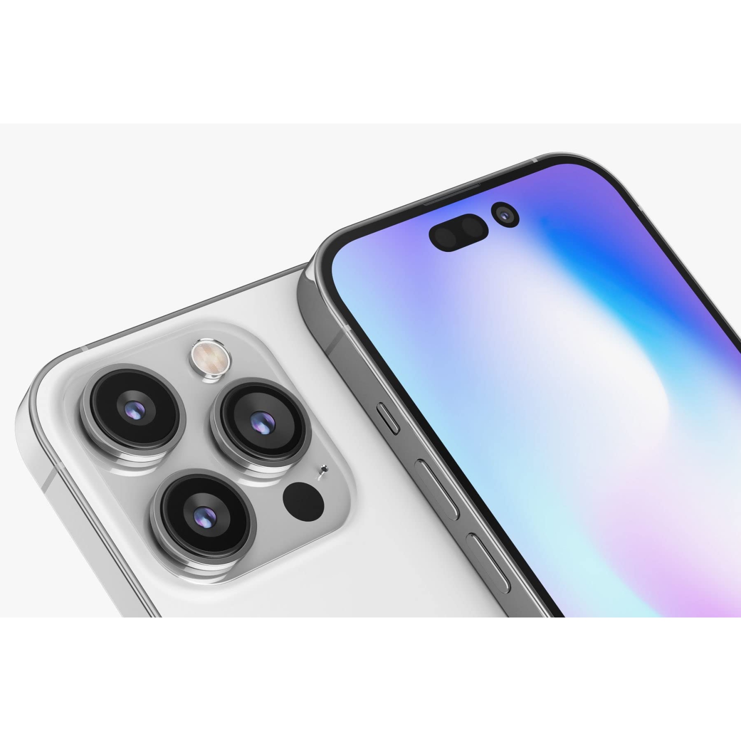 iPhone 14 Pro – Étui transparent Crystal, étui mince en TPUR antichoc, 1,5 mm d’épaisseur, mince étui en TPUR transparent résistant au jaunissement,