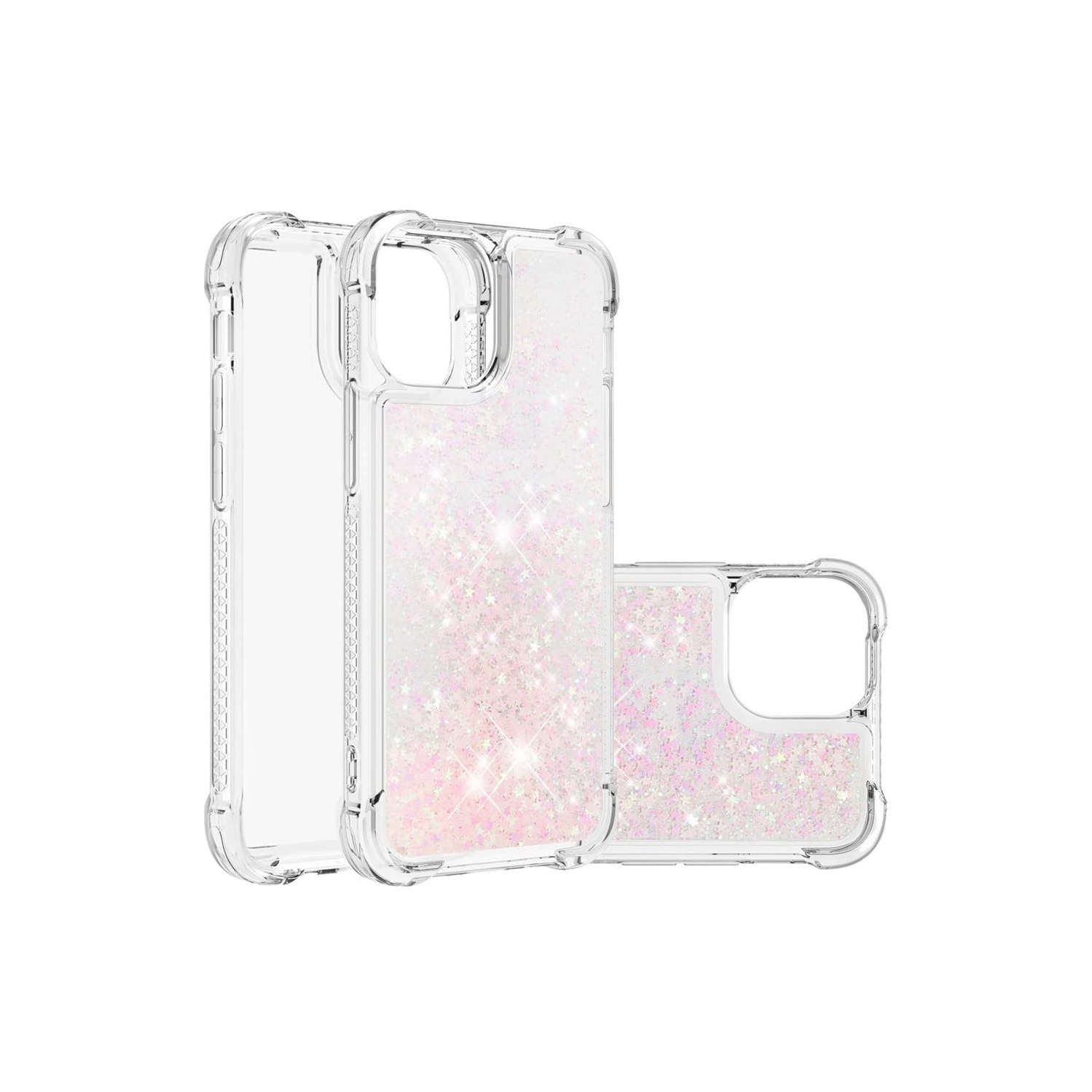 COTDINFOR Compatible with iPhone 14 Pro Max Case Glitter Liquid Cute Clear Phone Case Floating Quicksand Shockproof Protecti