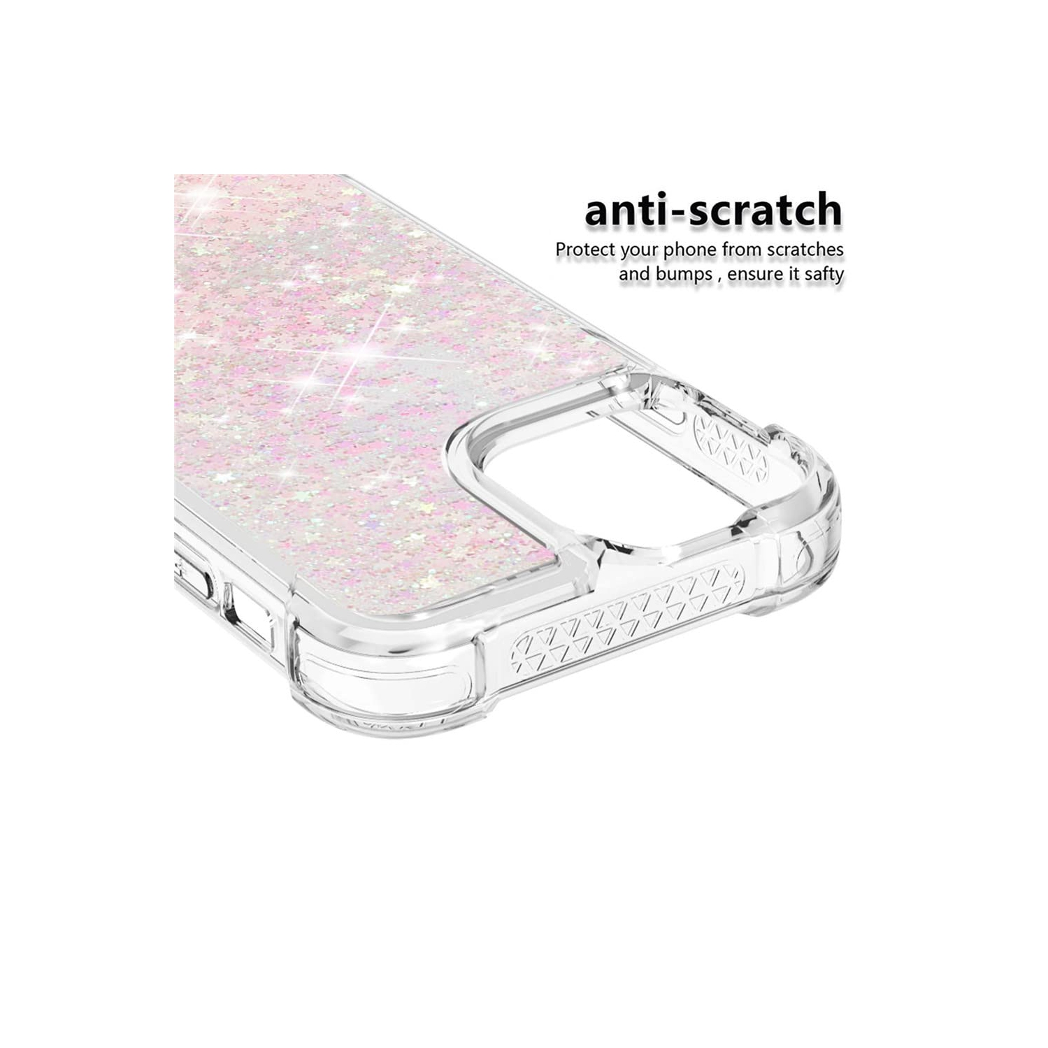 COTDINFOR Compatible with iPhone 14 Pro Max Case Glitter Liquid Cute Clear Phone Case Floating Quicksand Shockproof Protecti