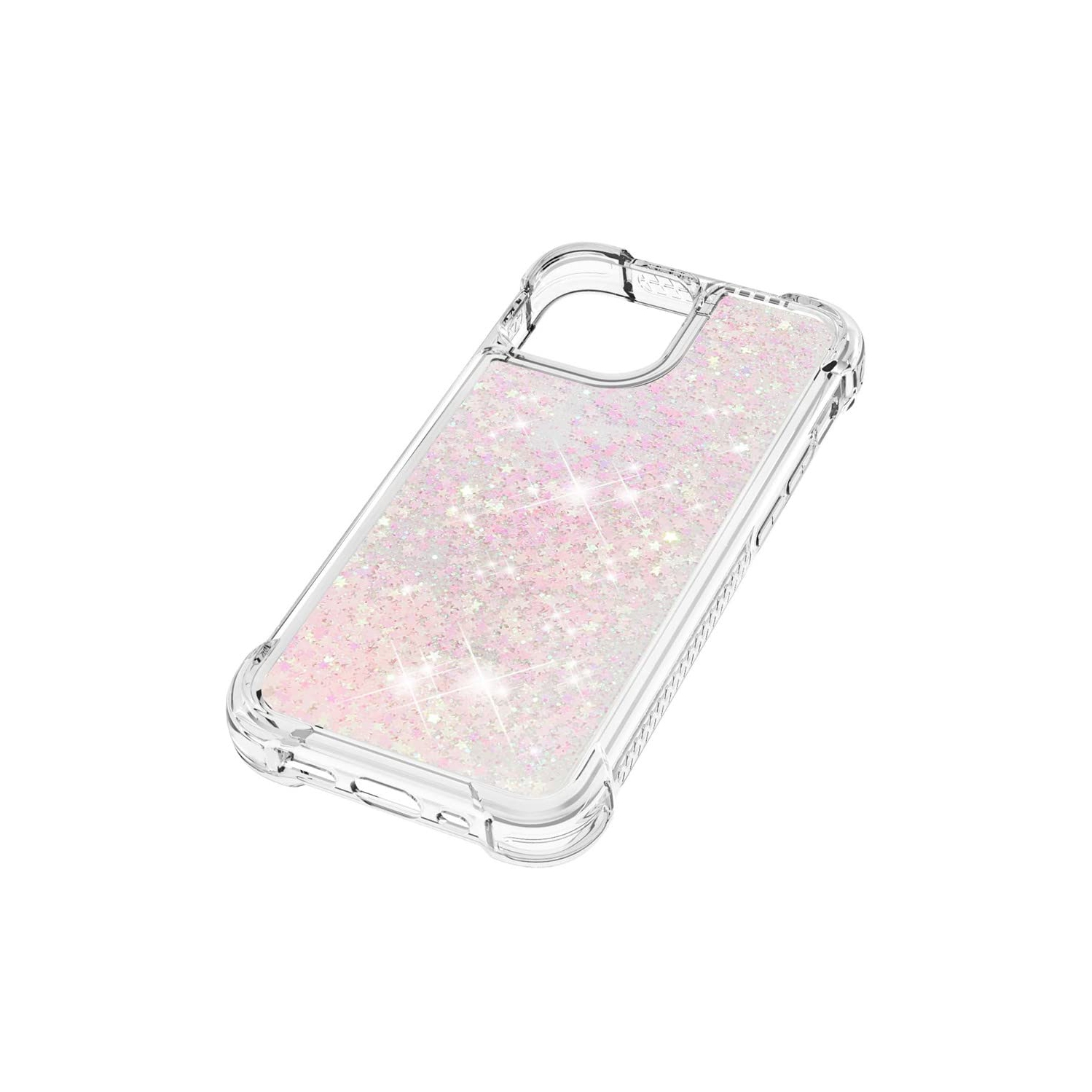 COTDINFOR Compatible with iPhone 14 Pro Max Case Glitter Liquid Cute Clear Phone Case Floating Quicksand Shockproof Protecti