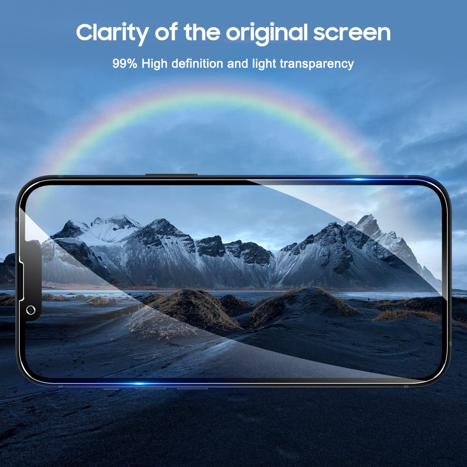 Paquet de 2 + 3 protecteurs d’écran de confidentialité UniqueMe compatibles avec iPhone 14 5G à 6,1 po et protecteur d’objectif 3 pièces, anti-espion