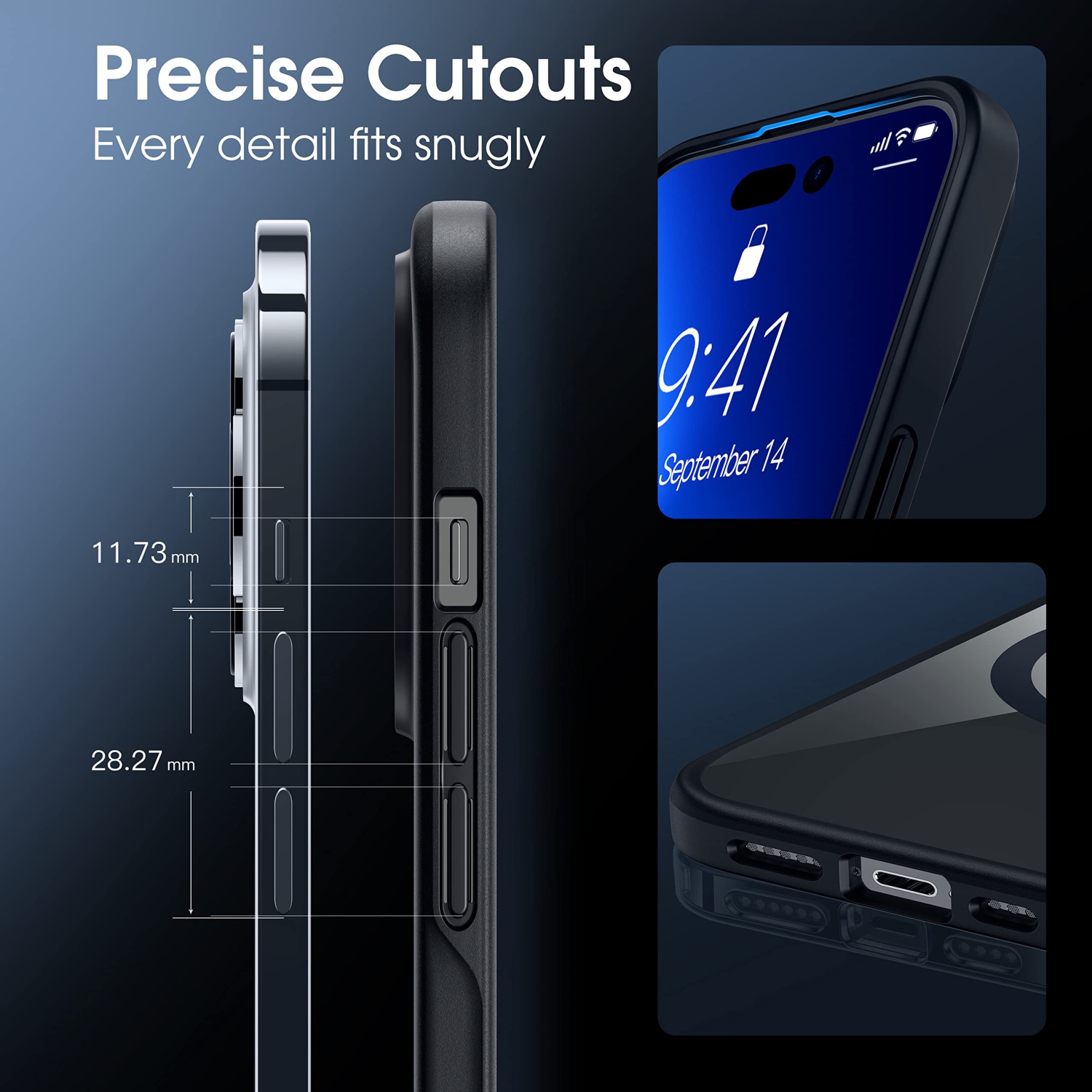 CASEKOO Strong Magnetic Clear for iPhone 14 Pro Max Case Non-Yellowing MIL-Grade Drop plustection Compatible with MagSaf