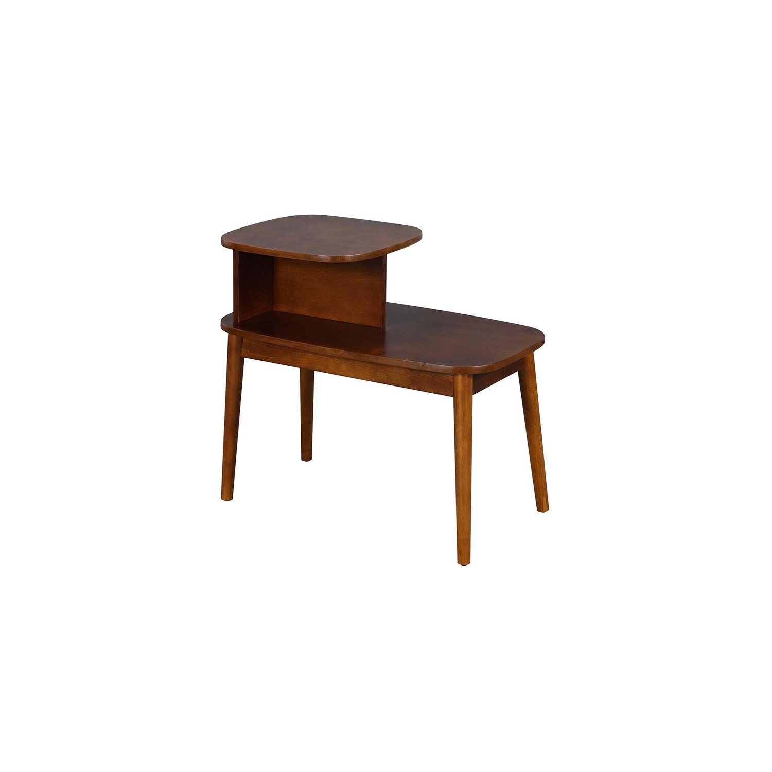 Convenience Concepts Maxwell Mid-Century End Table in Espresso Wood Finish