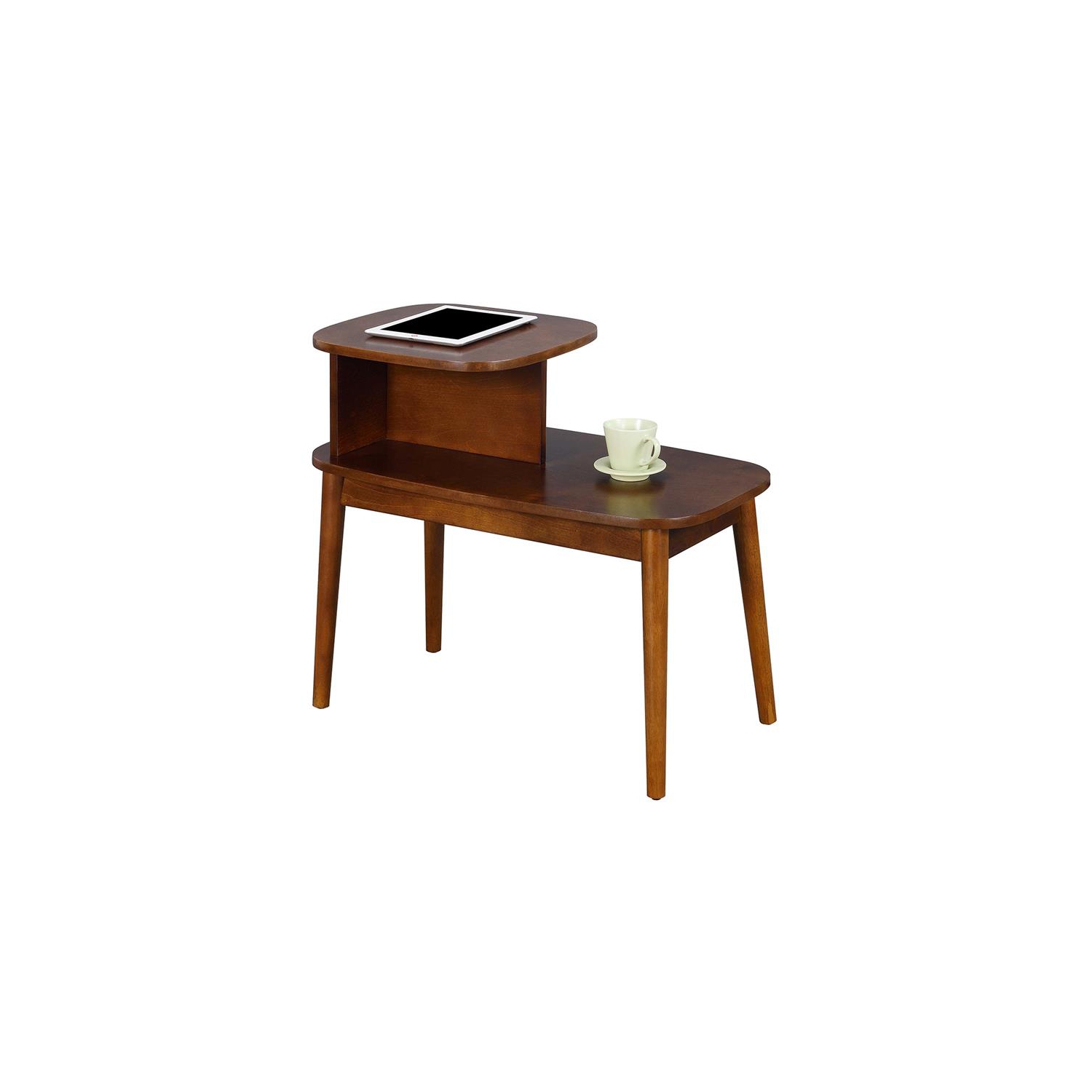 Convenience Concepts Maxwell Mid-Century End Table in Espresso Wood Finish
