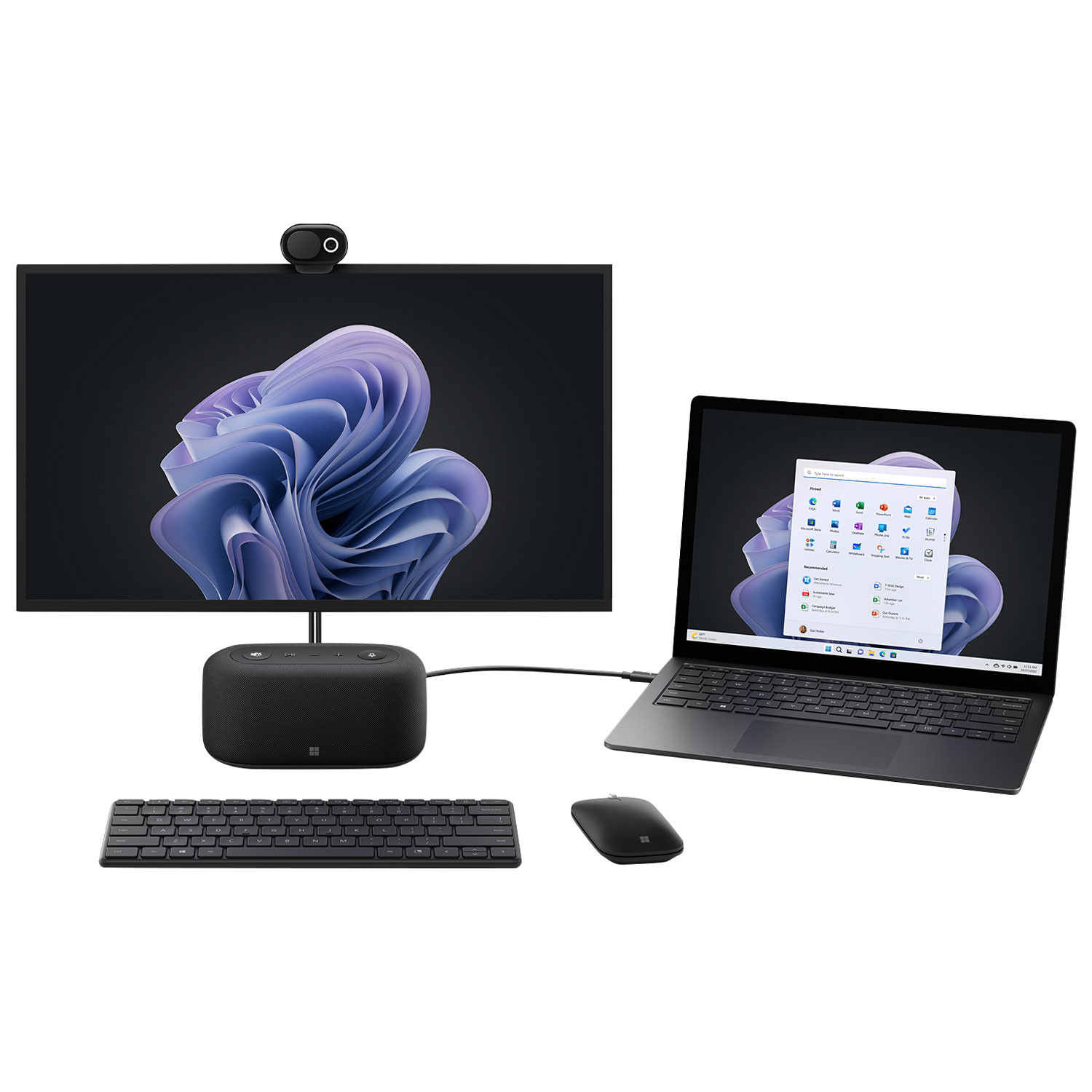 Station d'accueil audio de Microsoft - Noir mat