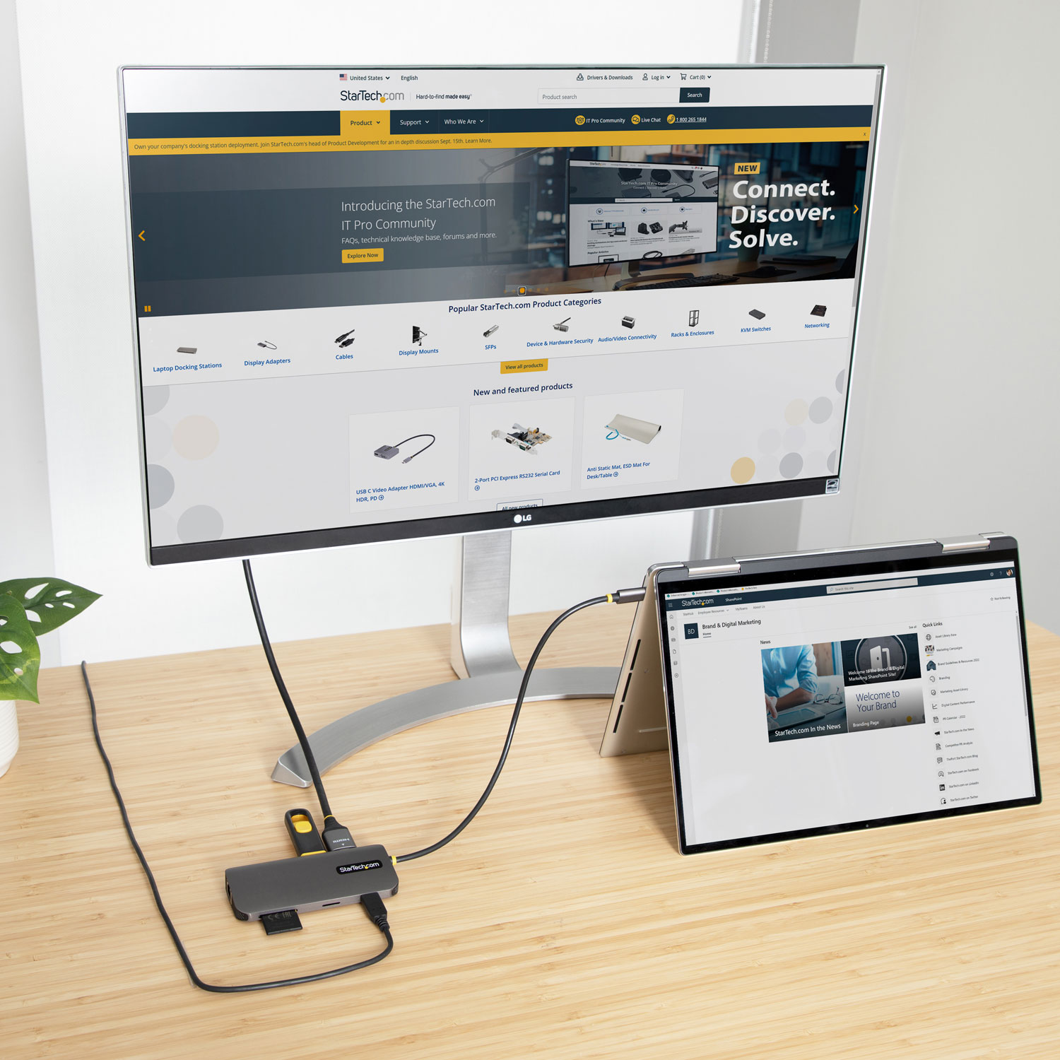 StarTech 8-In-1 USB-C Hub with Power Delivery - Space Grey